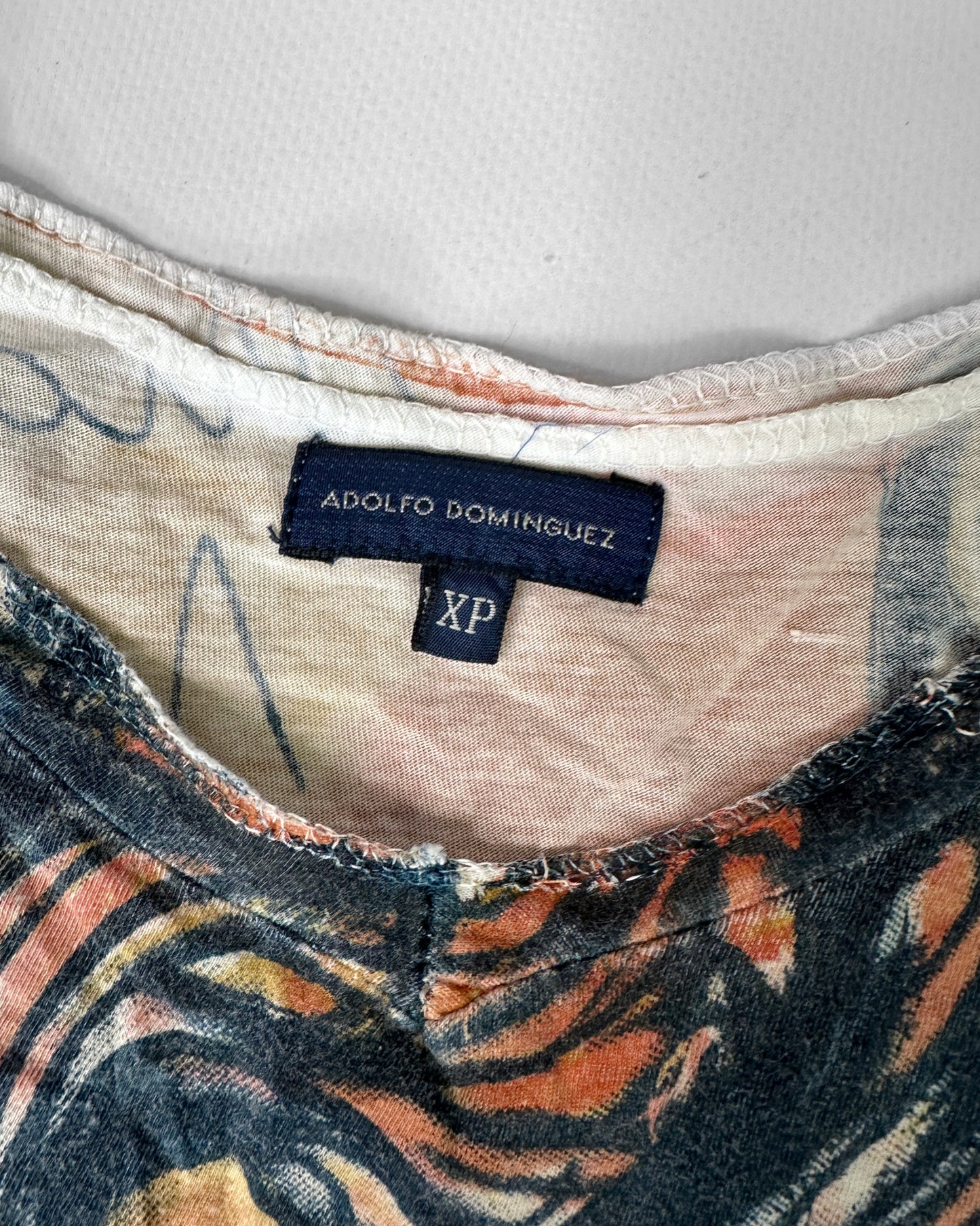 Vintage maximalist graphic top