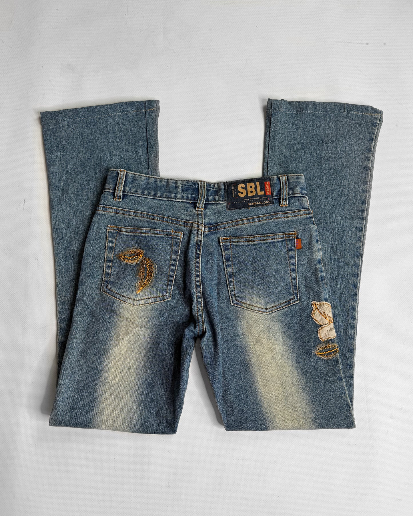 Y2K Jeans Floral embroidery