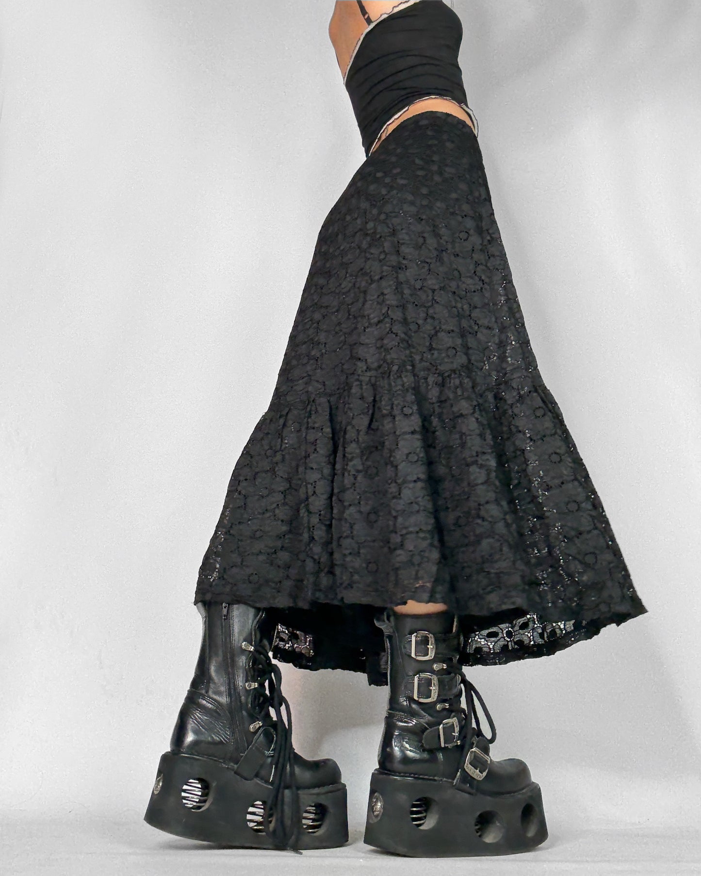 Vintage grunge fairy long skirt