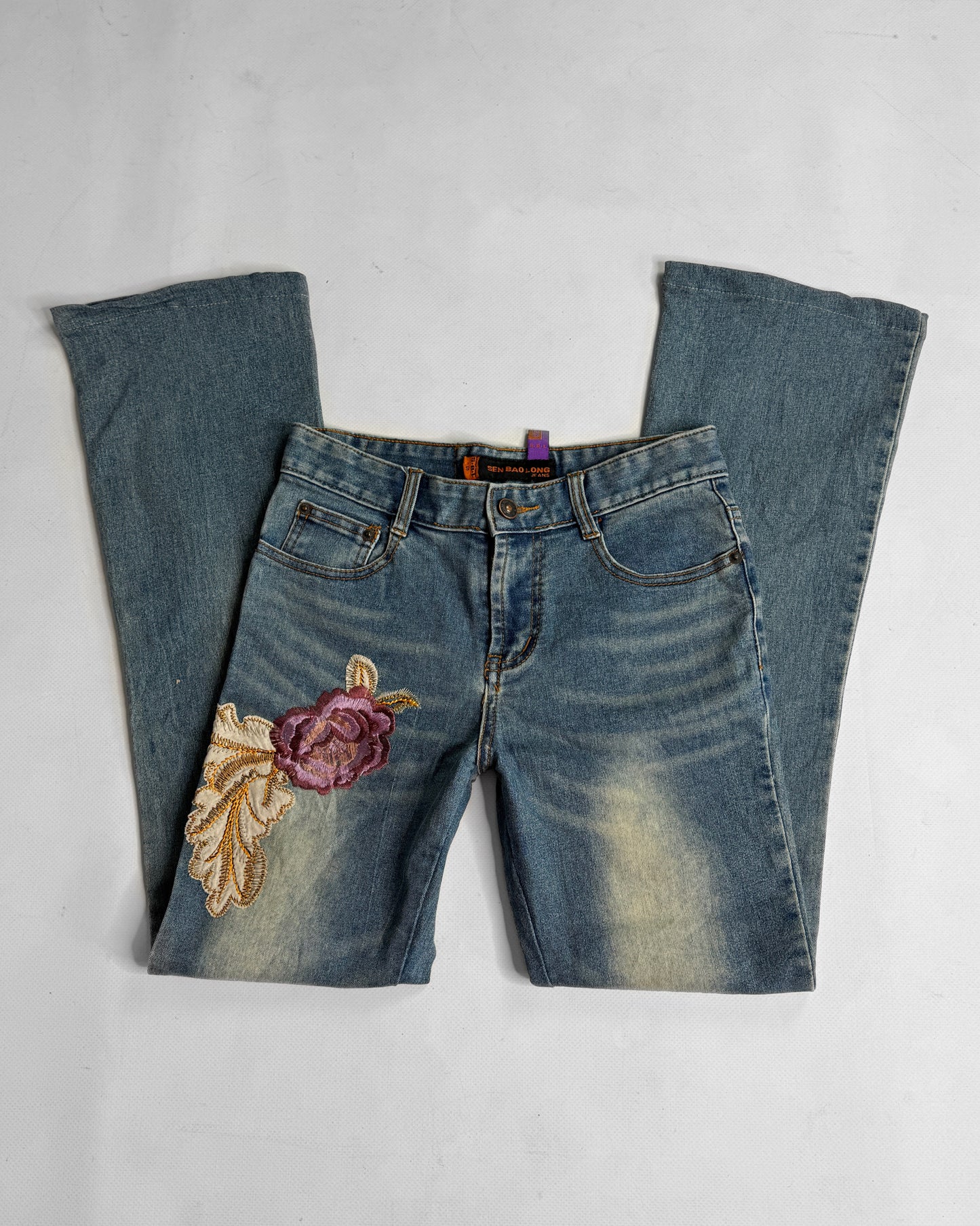 Y2K Jeans Floral embroidery