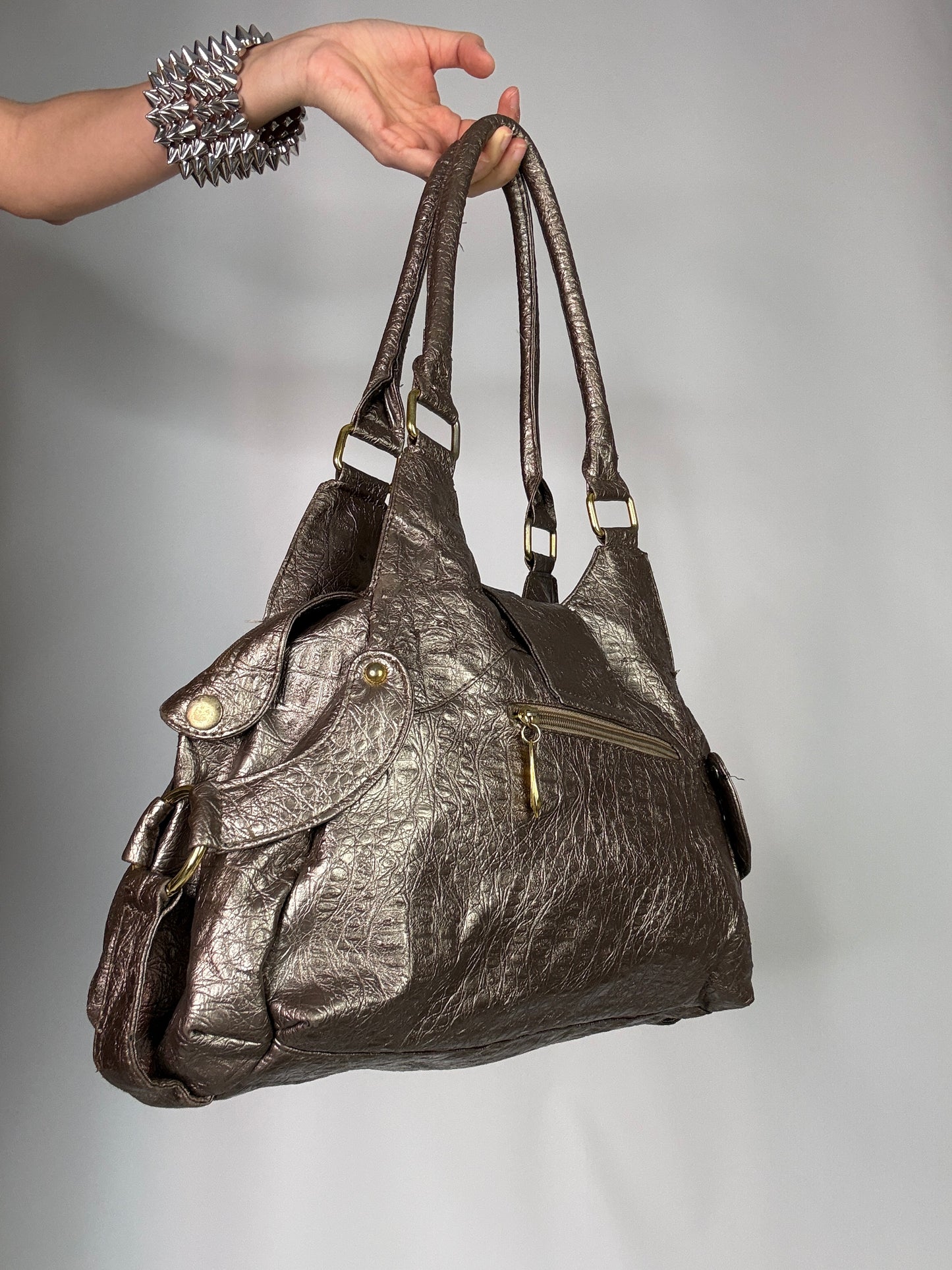 Y2K vintage leather bag