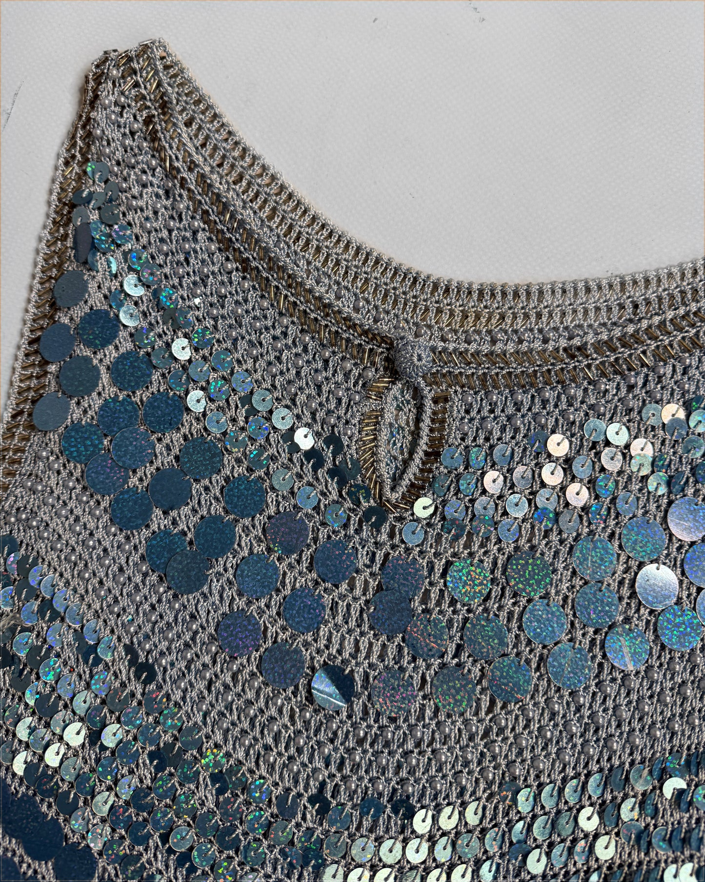 Vintage sequin top