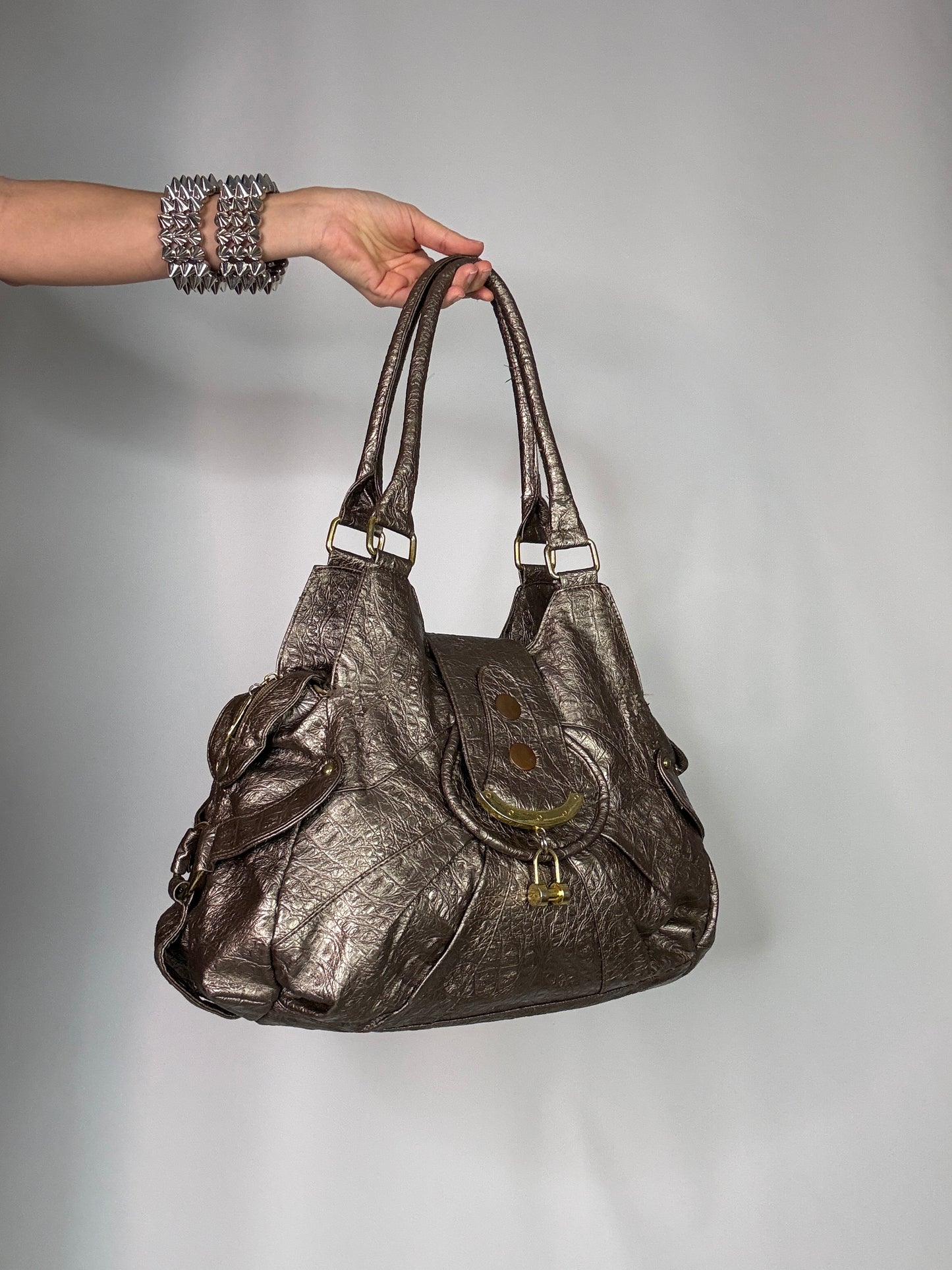 Y2K vintage leather bag