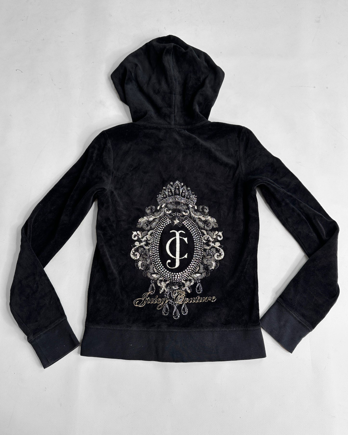 Black Juicy Couture 2000s Velour Tracksuit