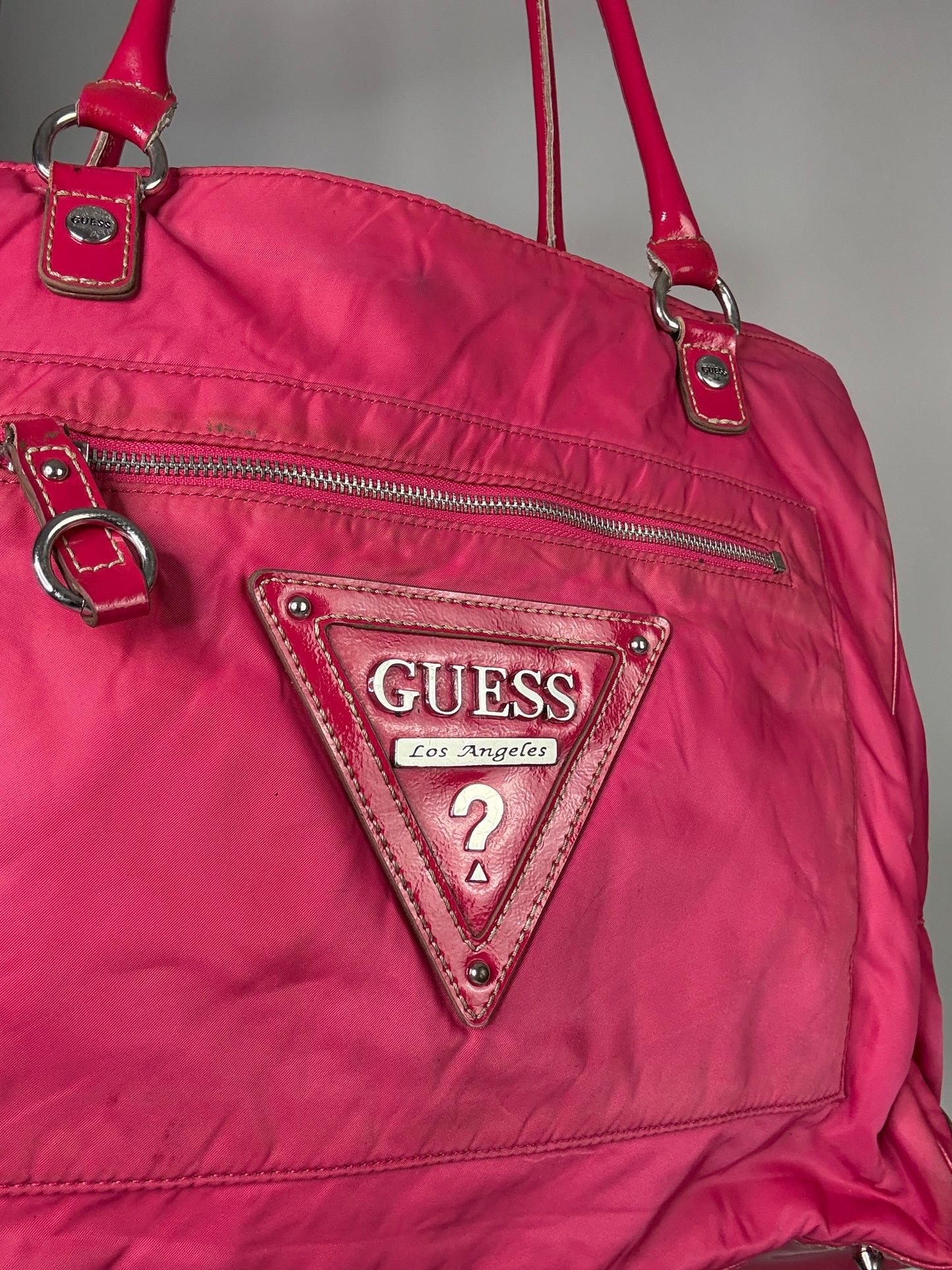 Hot pink Guess Vintage bag