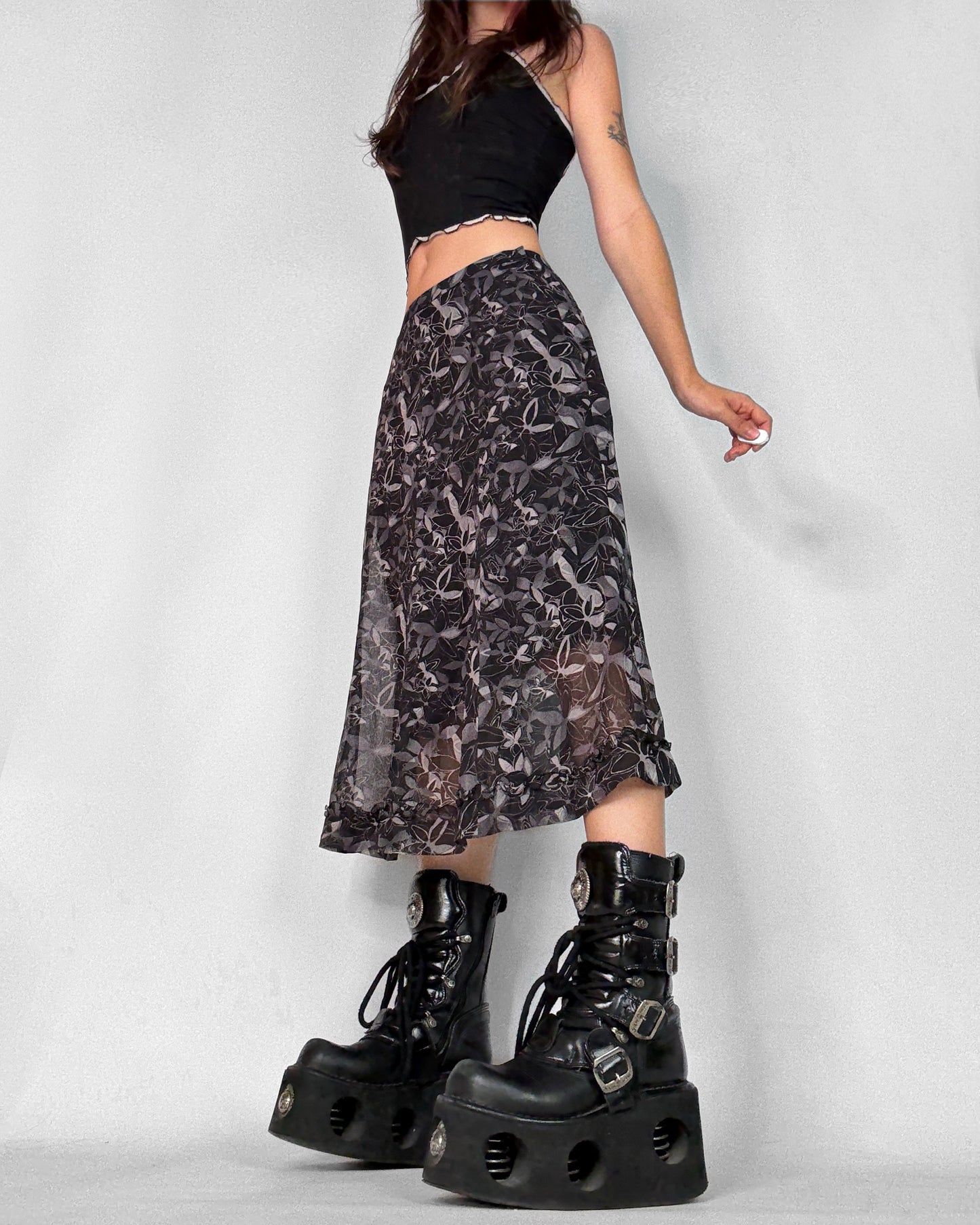 Vintage whimsigoth long skirt