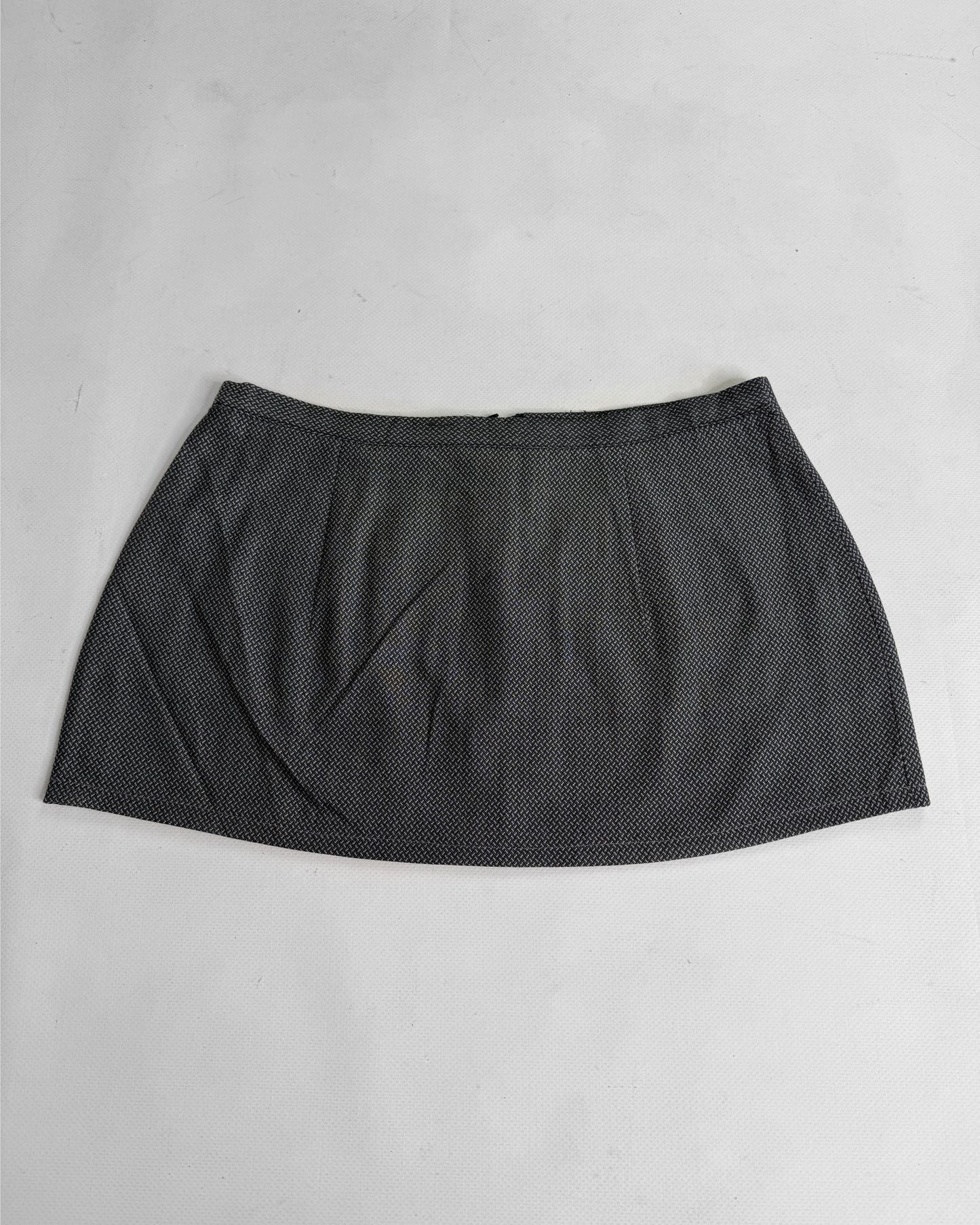 office siren micro mini skirt Gray