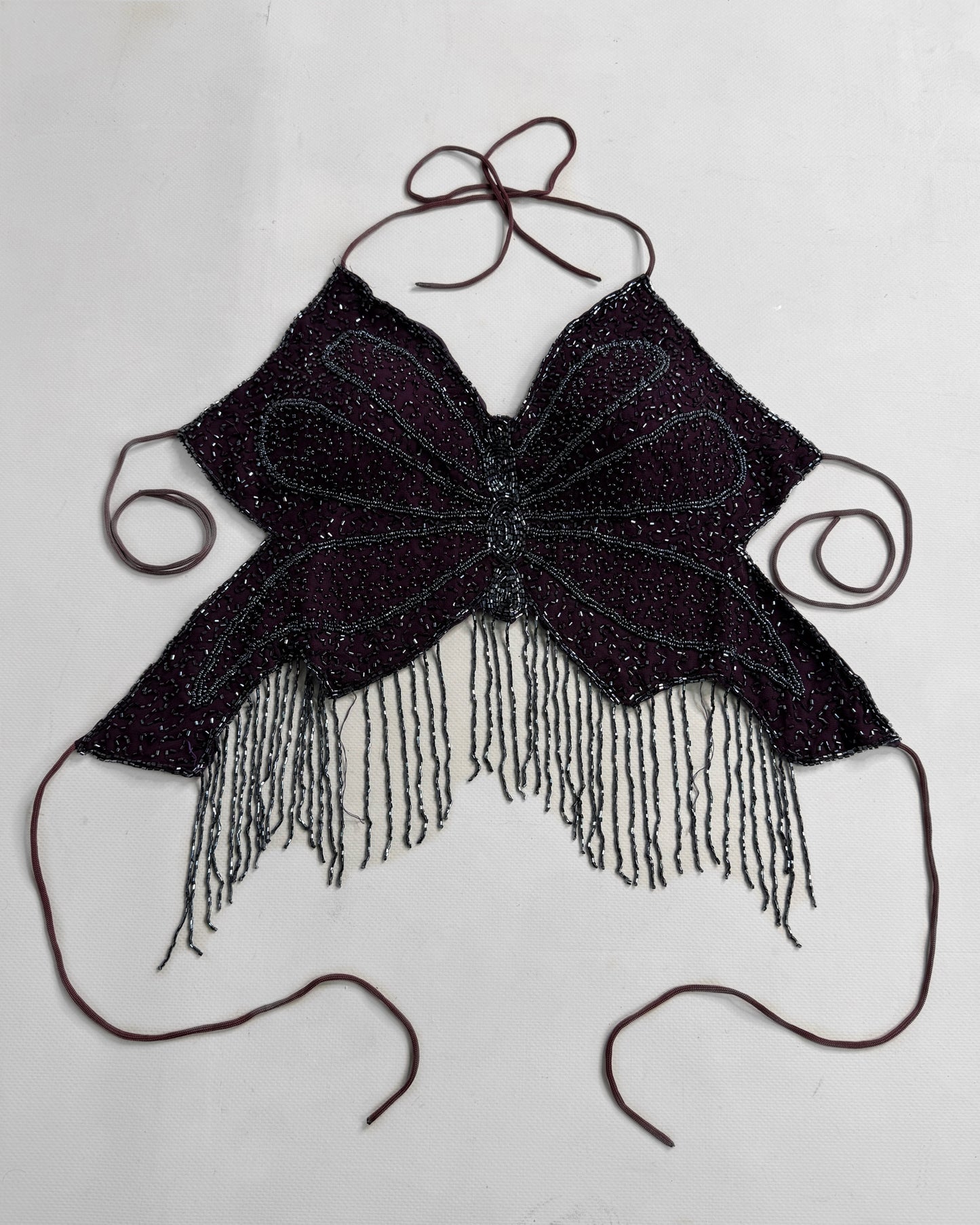 2000s backless butterfly top