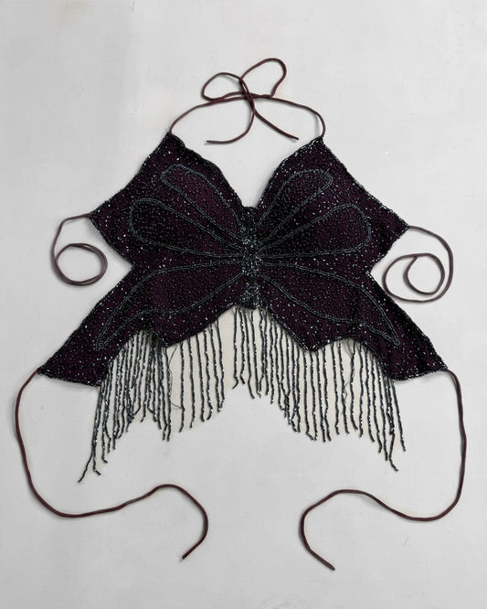 2000s backless butterfly top