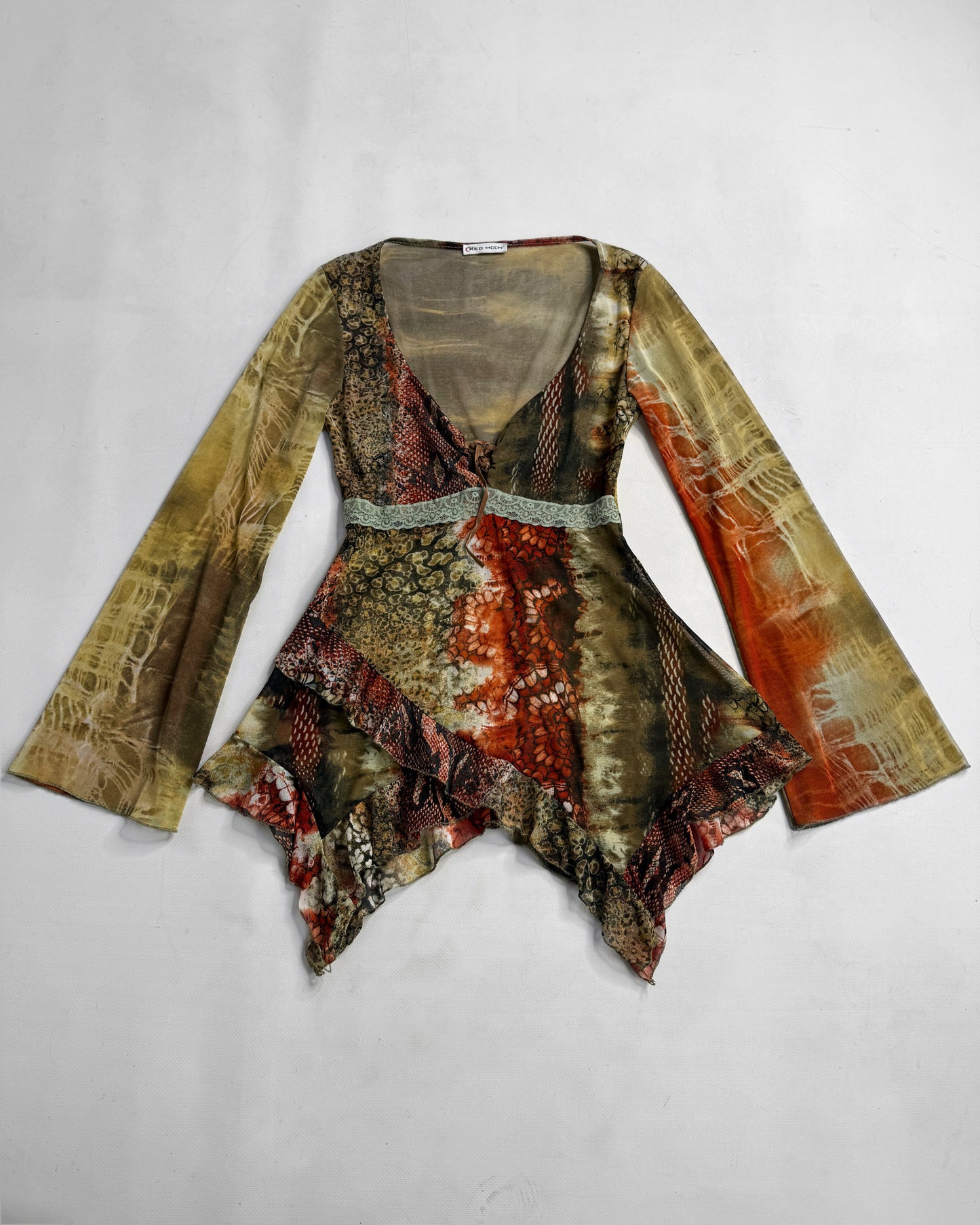 Vintage boho long sleeve top