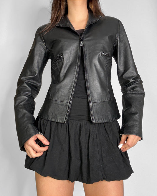 Vintage 2000s leather biker