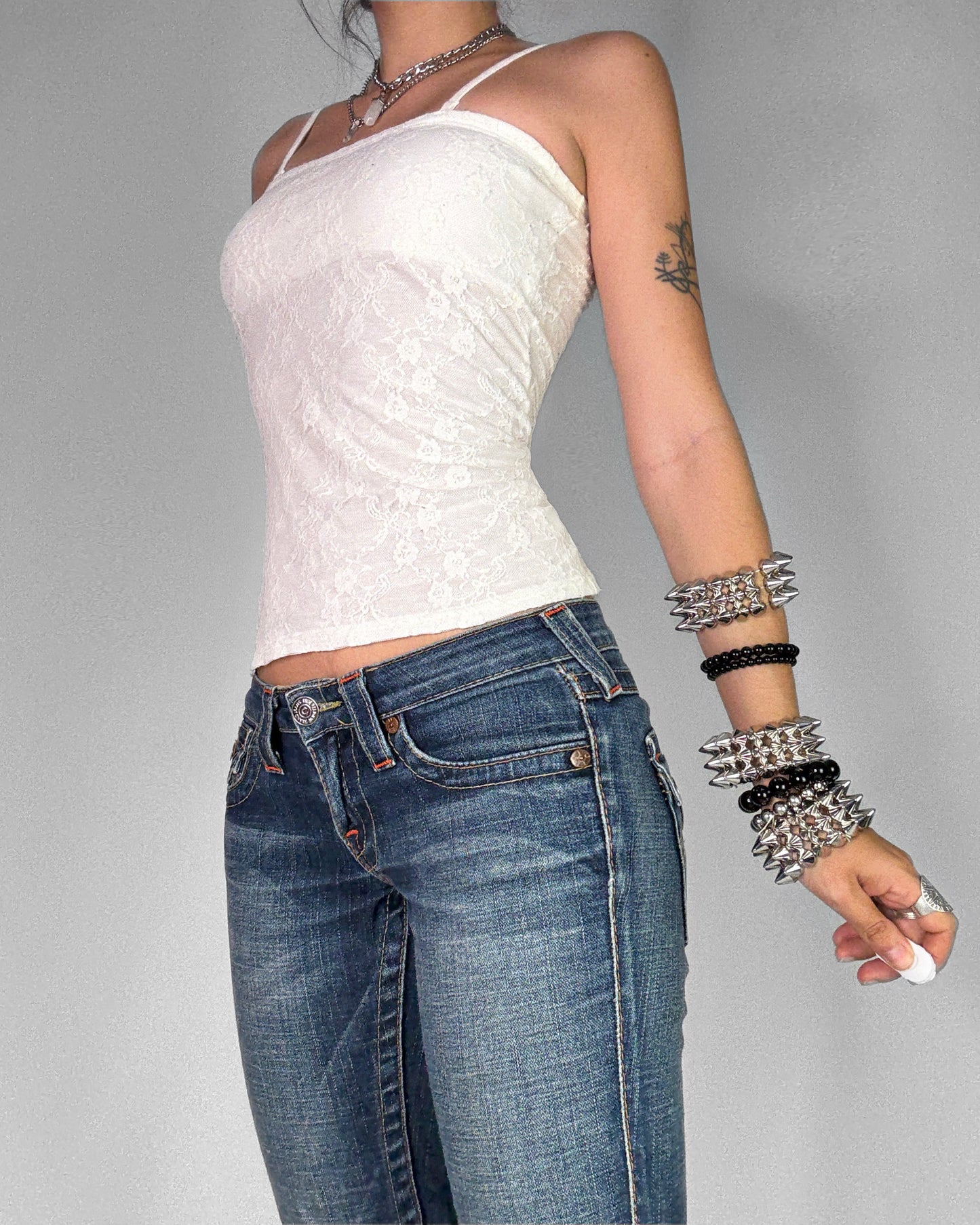 Vintage 2000s lace tube top