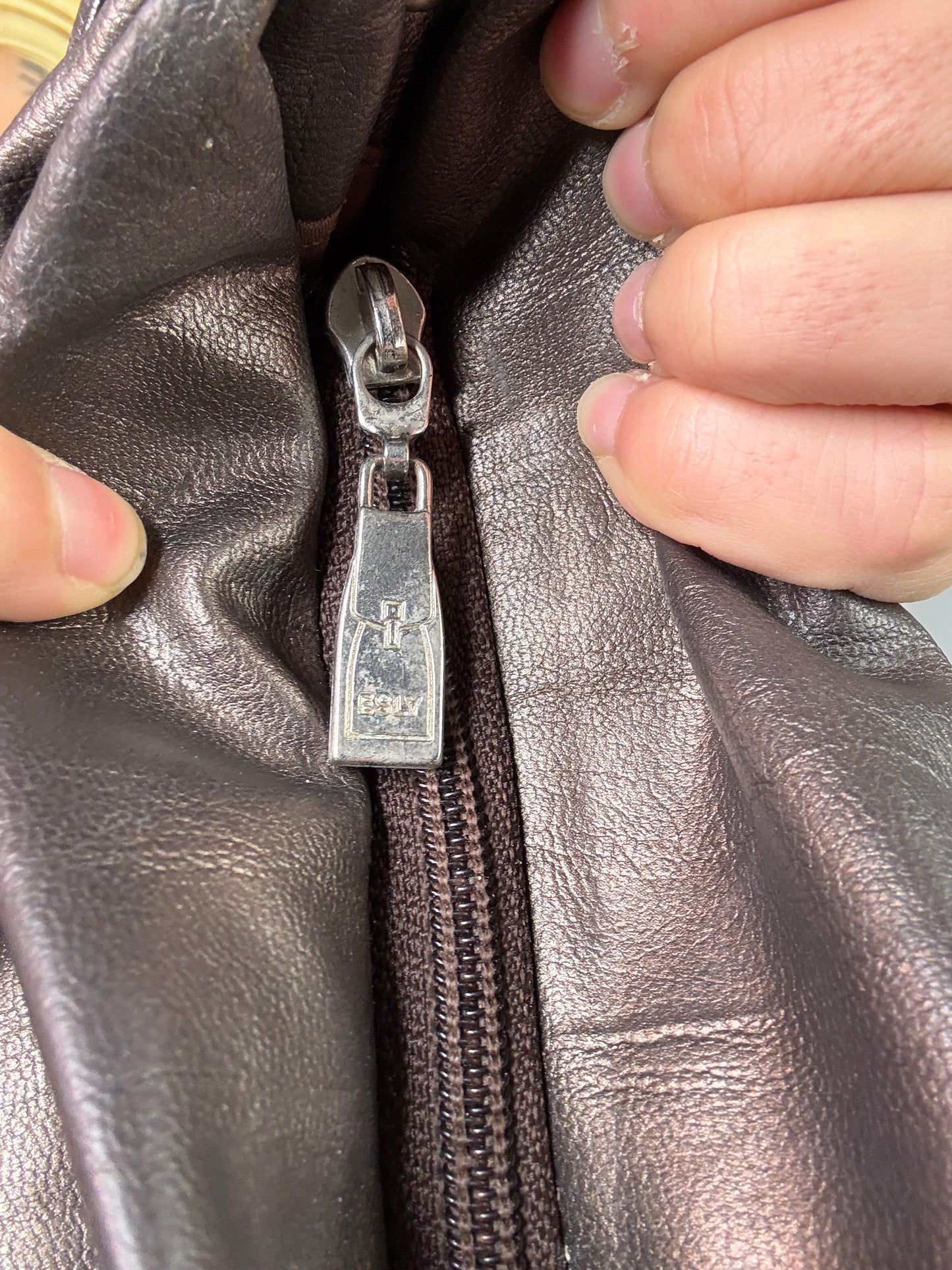 Y2K boho vintage leather bag