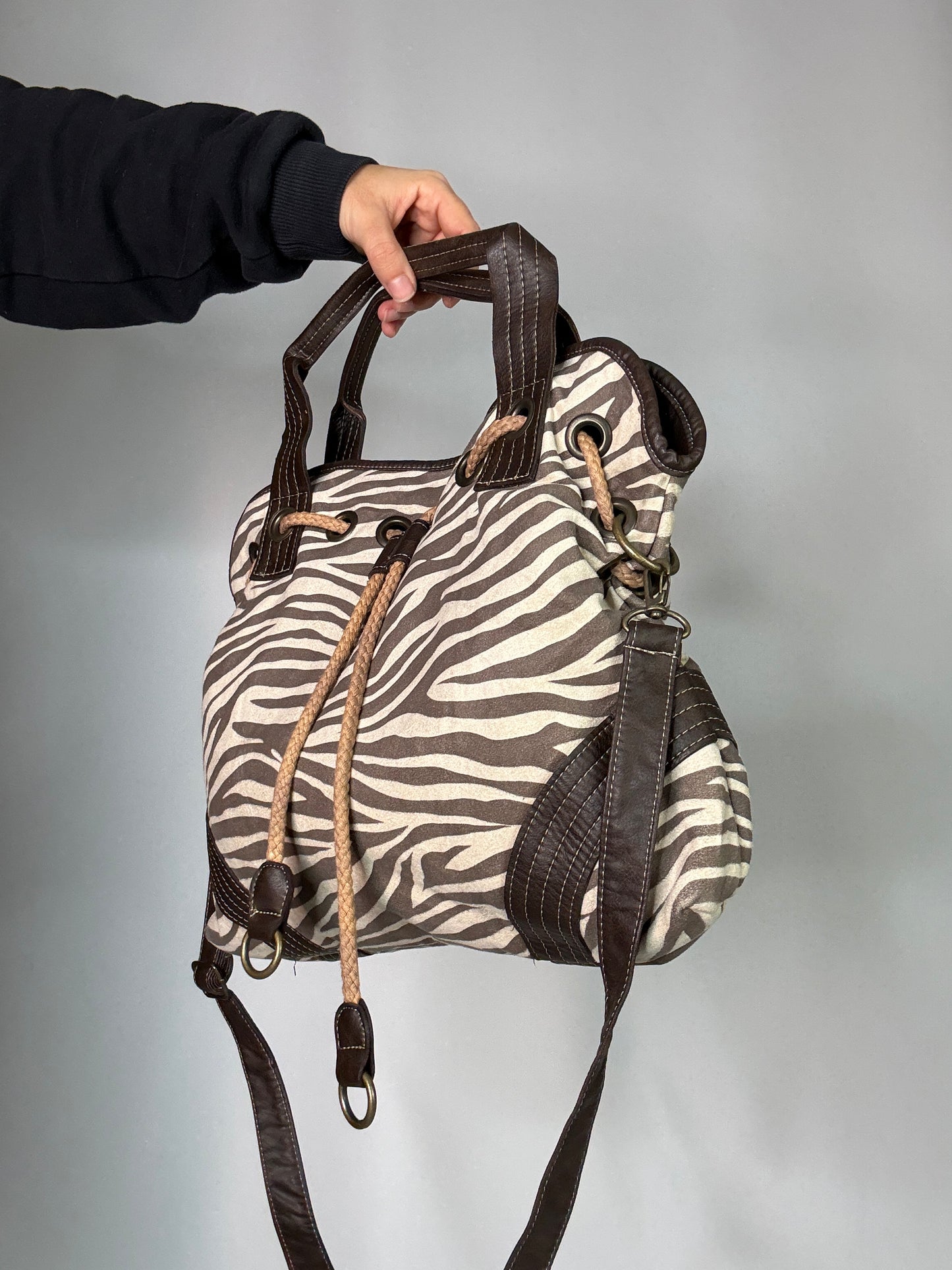 Vintage Y2K Zebra Bag