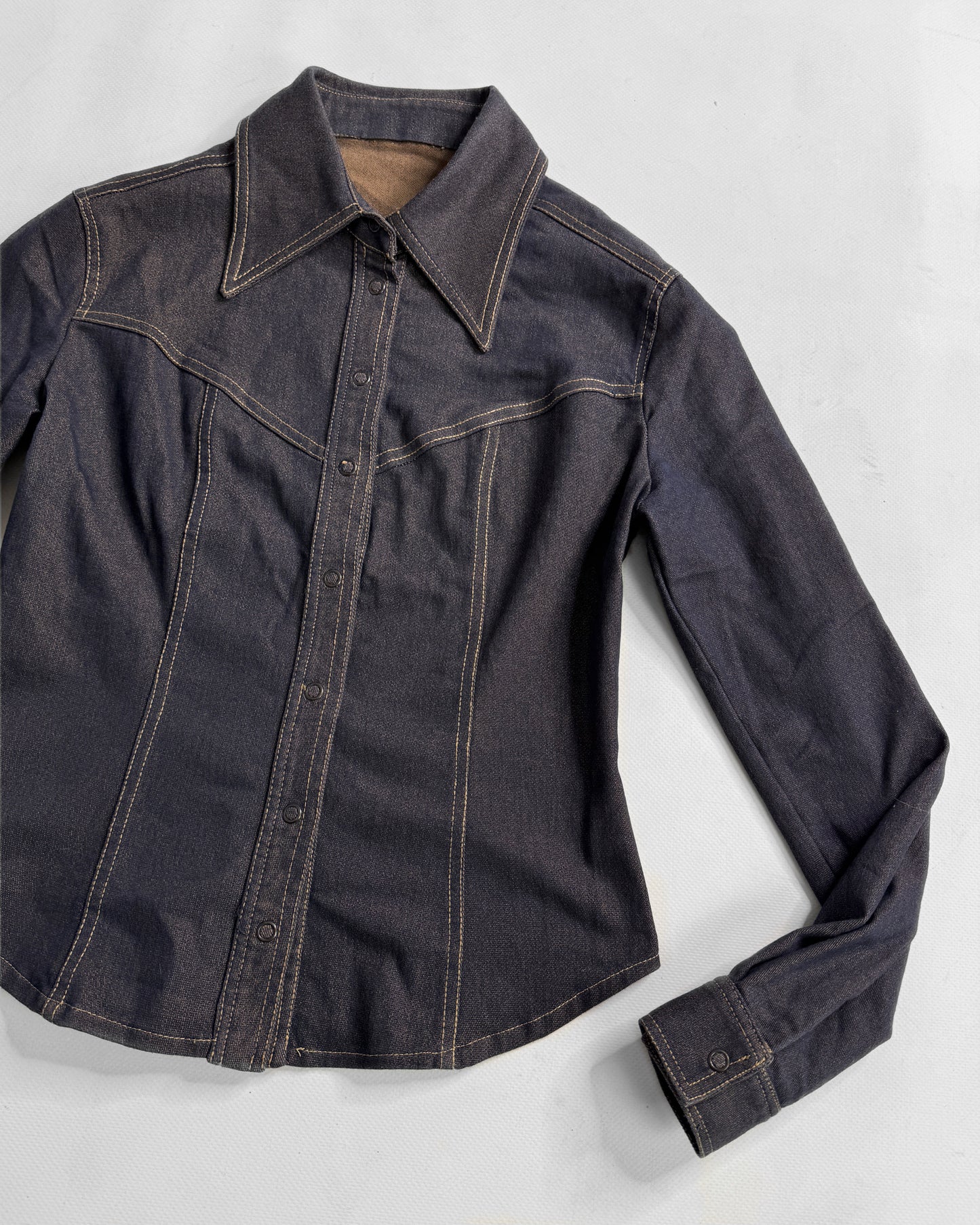 Vintage 2000s denim biker