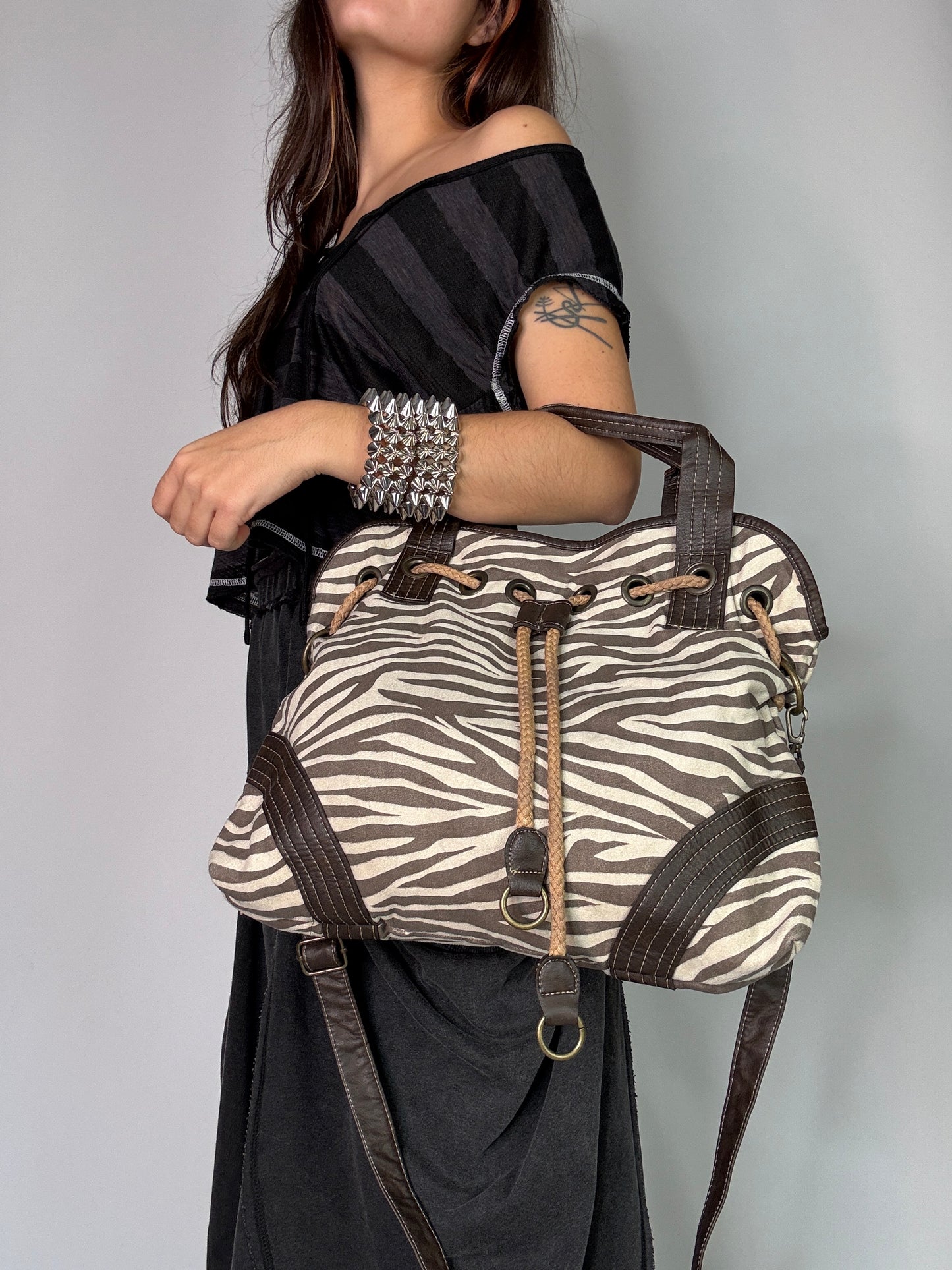 Vintage Y2K Zebra Bag