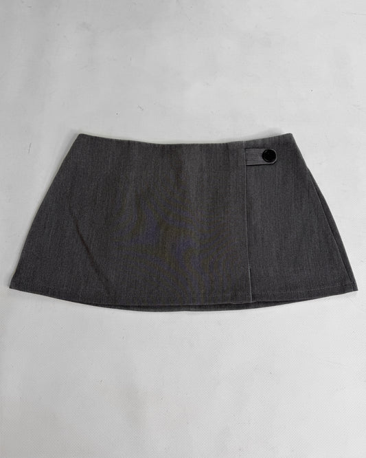office siren black mini low rise skirt