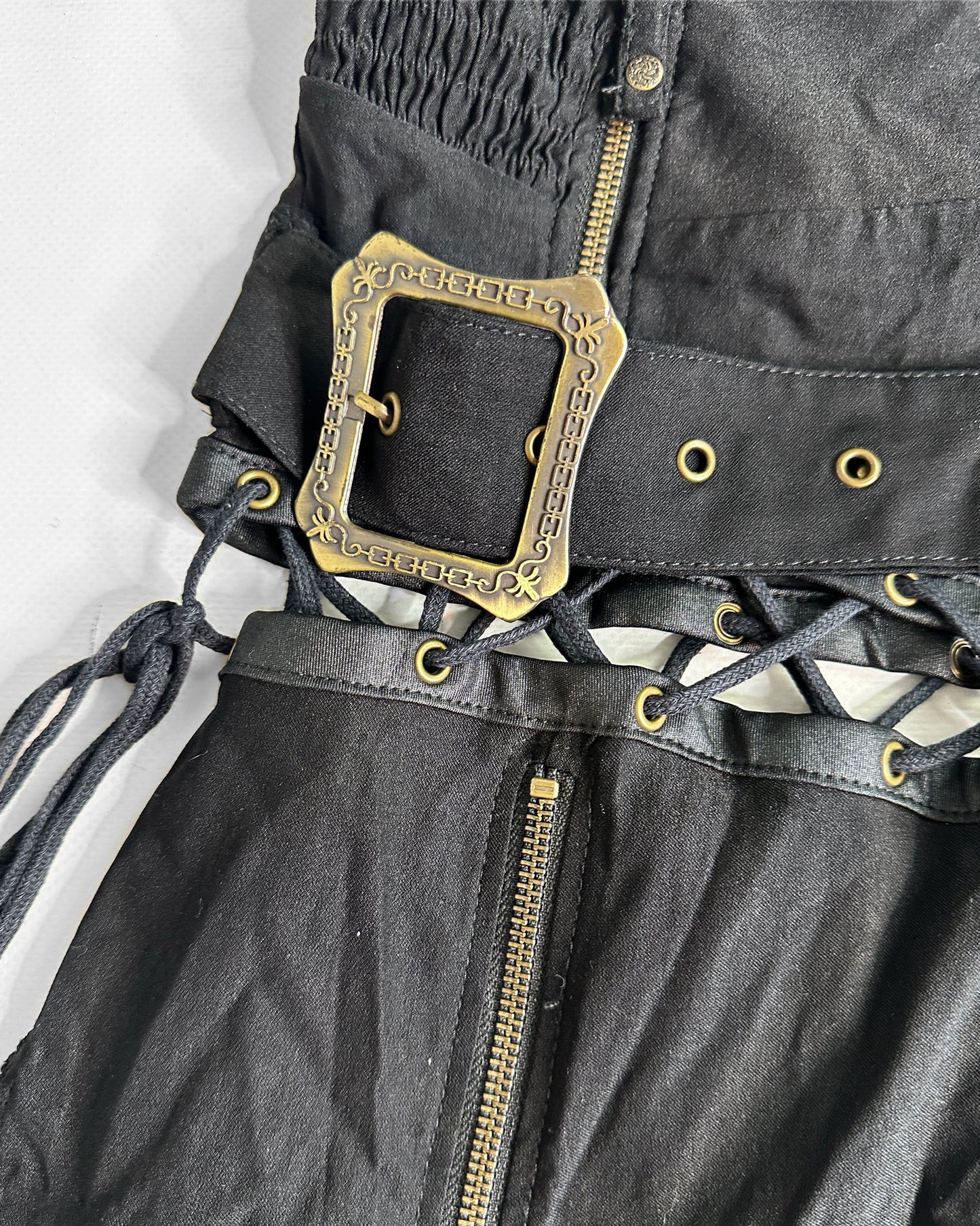 Vintage 2000s goth asymmetric skirt