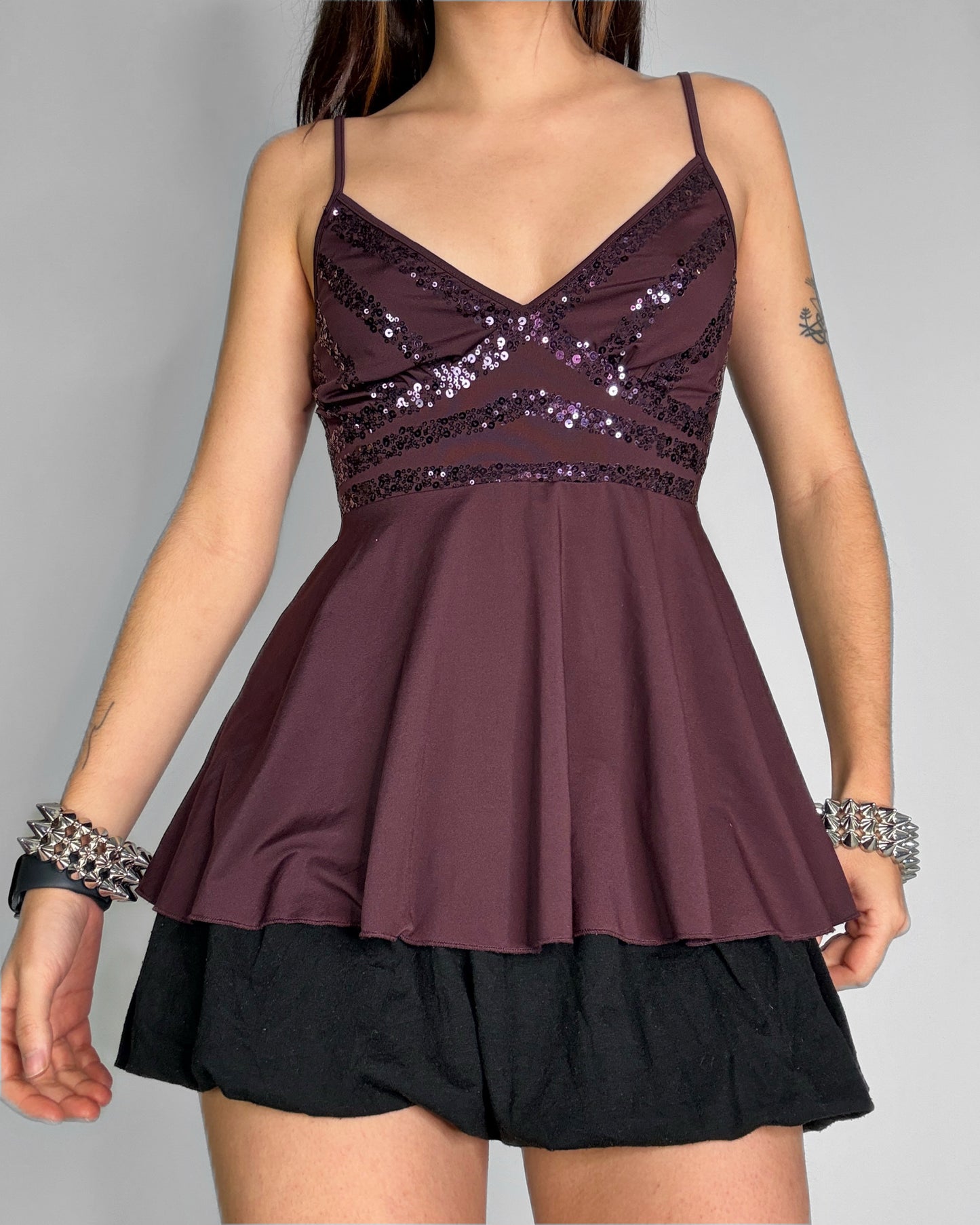 Vintage sequin cami top