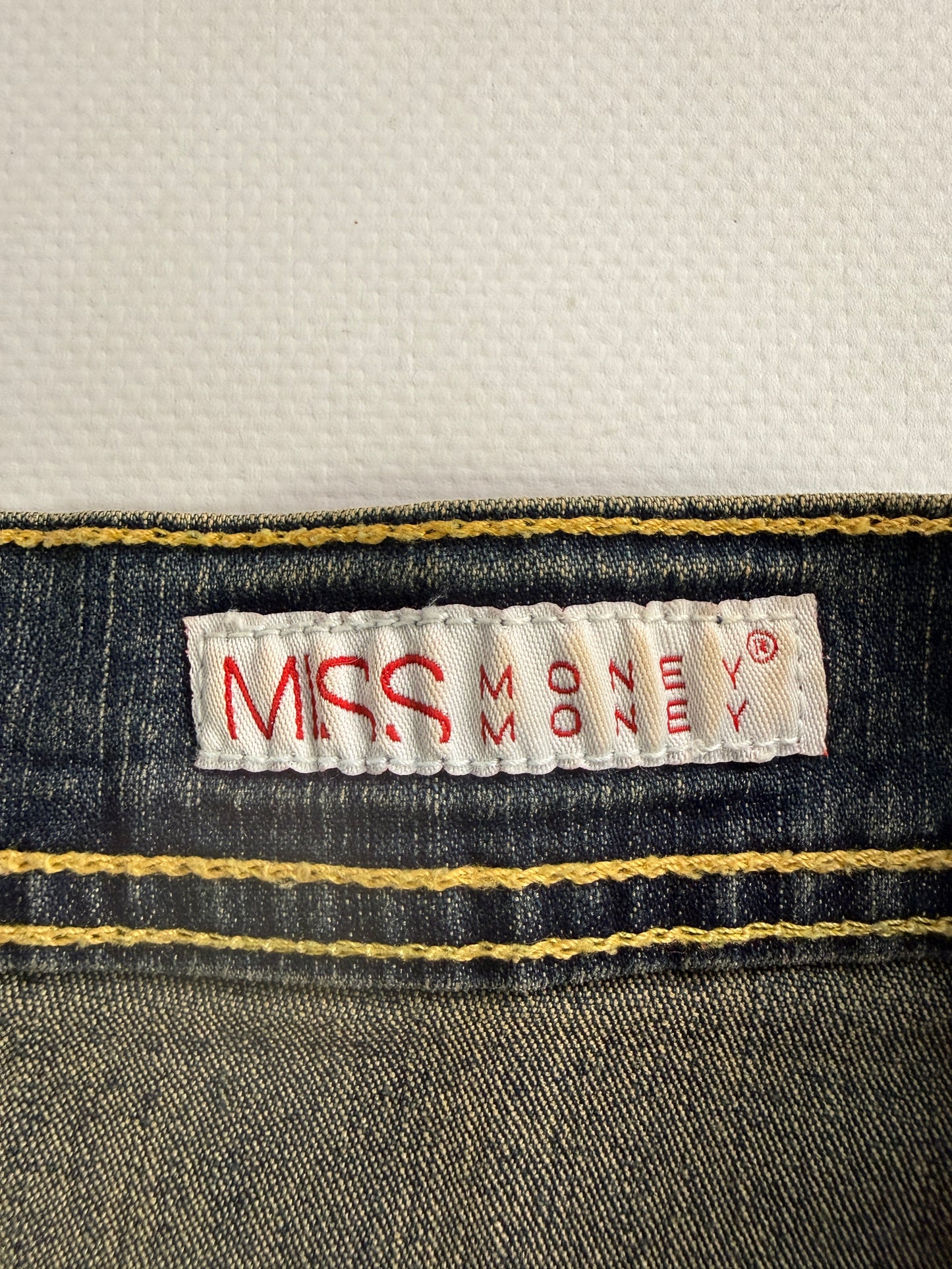 Vintage denim midi skirt