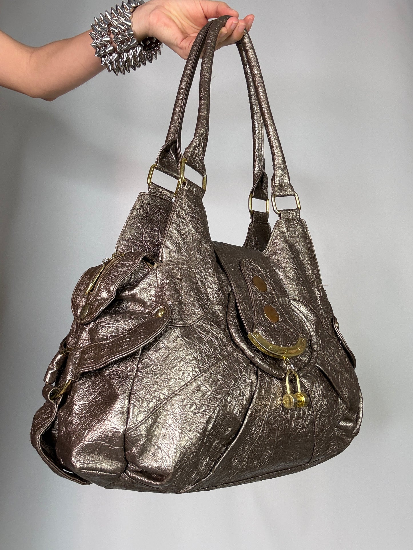 Y2K vintage leather bag