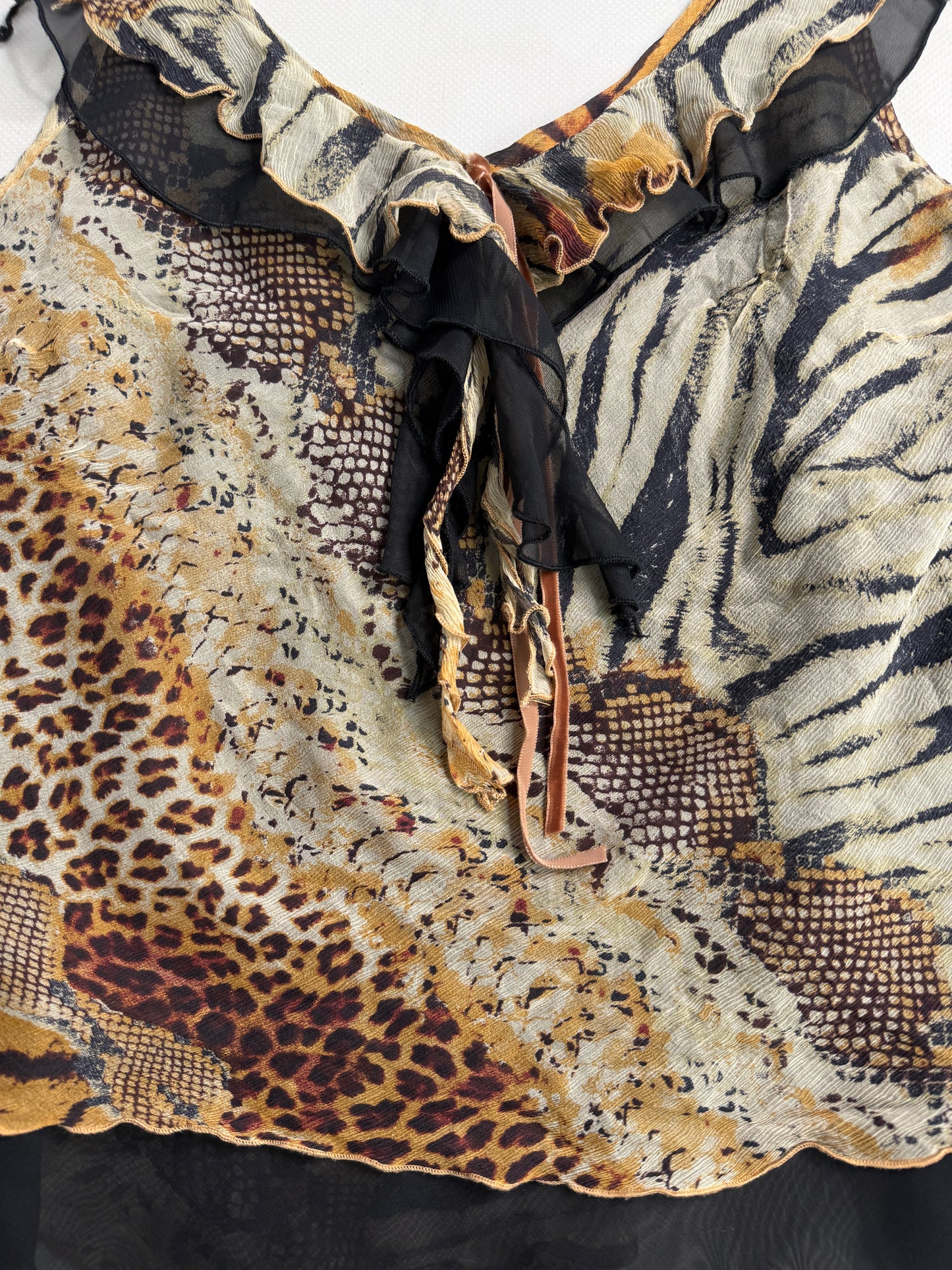 Vintage animal print top