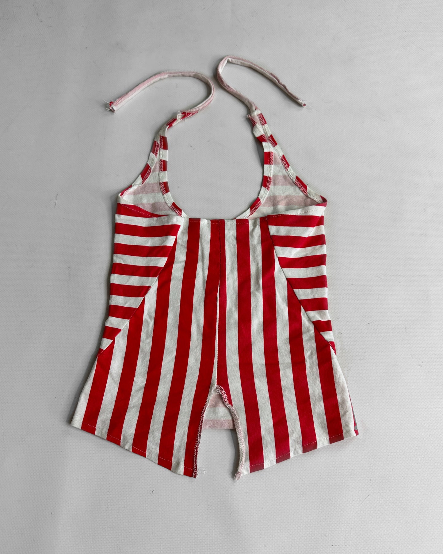 Vintage 2000s Striped halter top nautical style