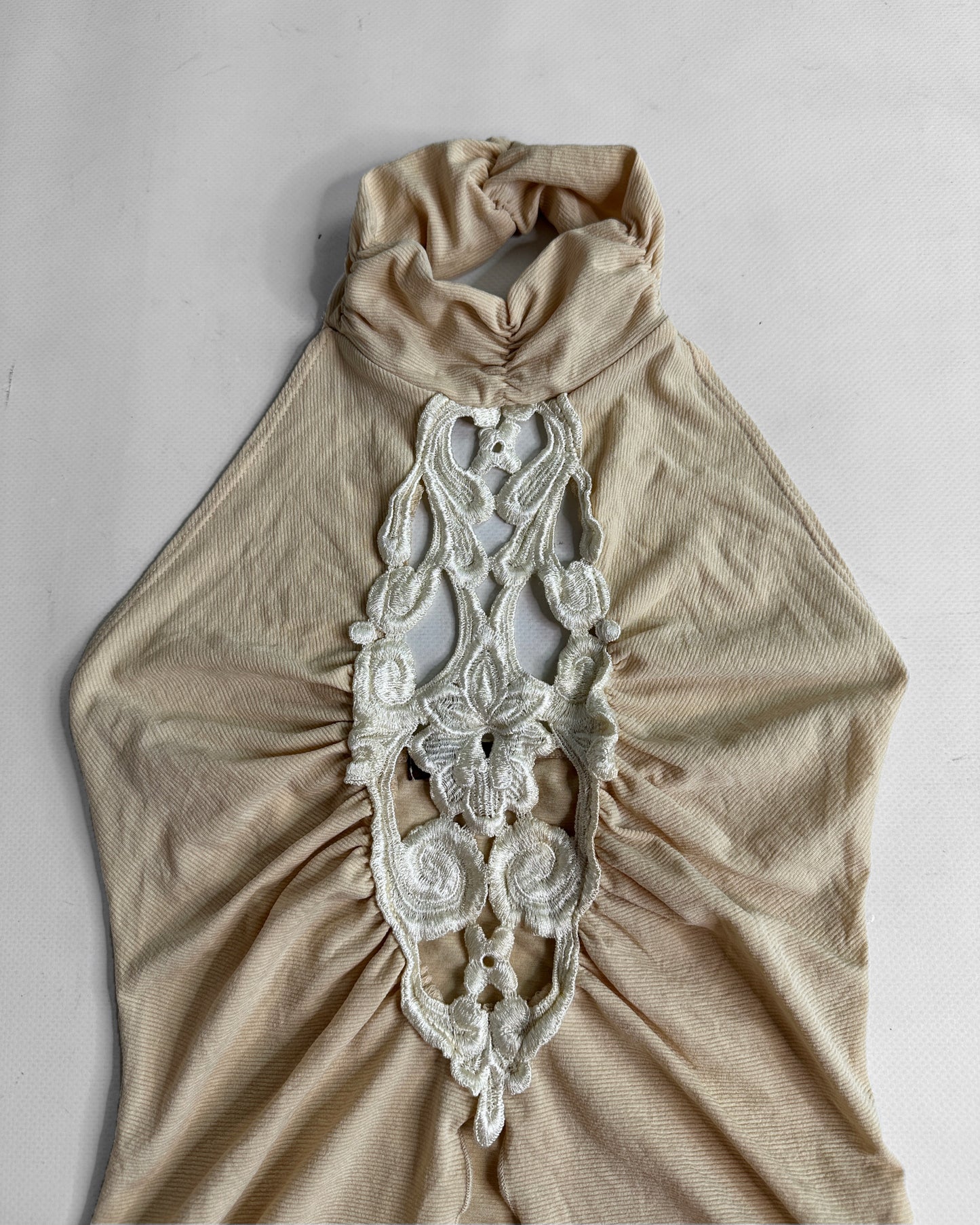 Y2K Boho halter top