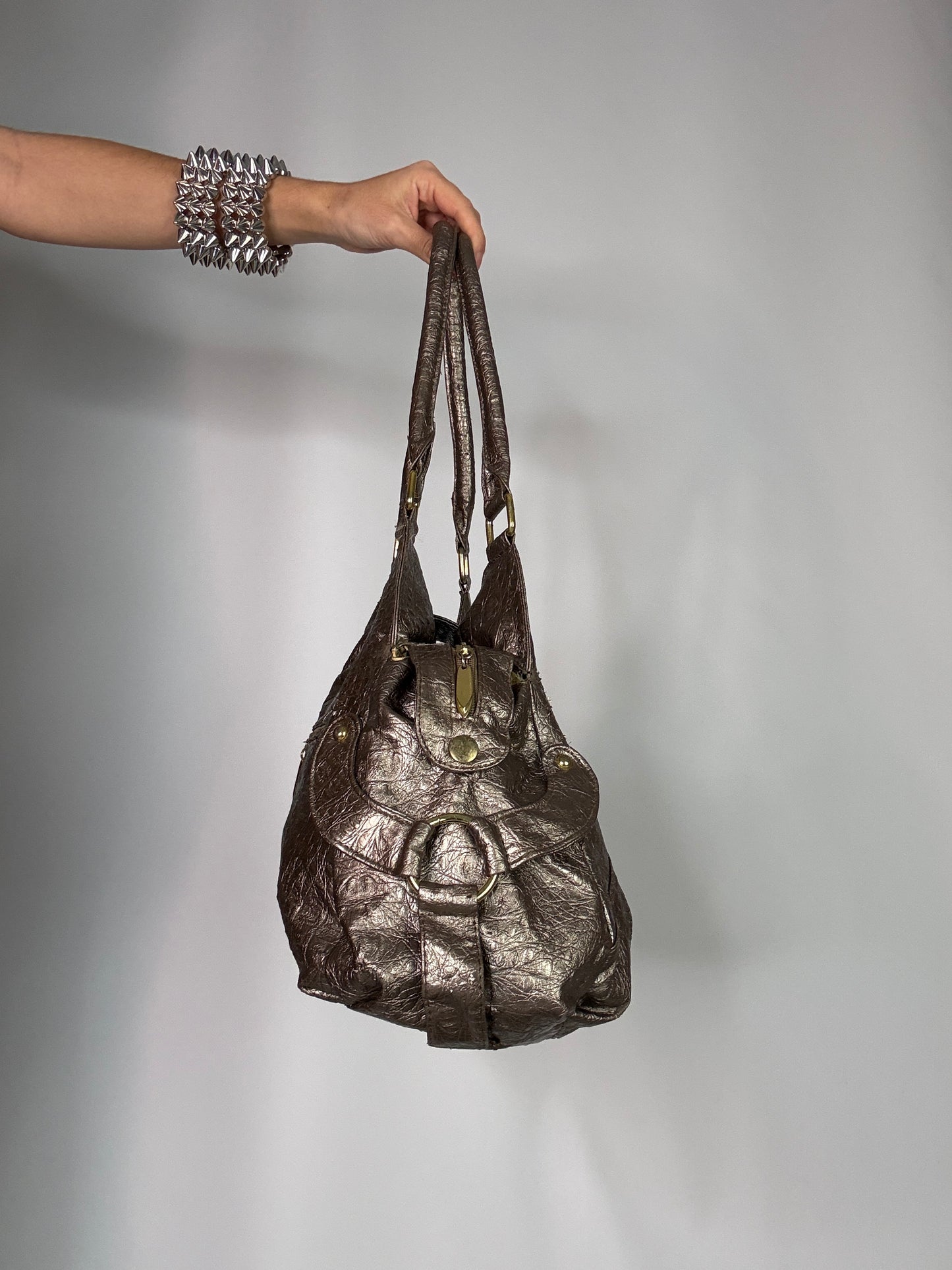 Y2K vintage leather bag