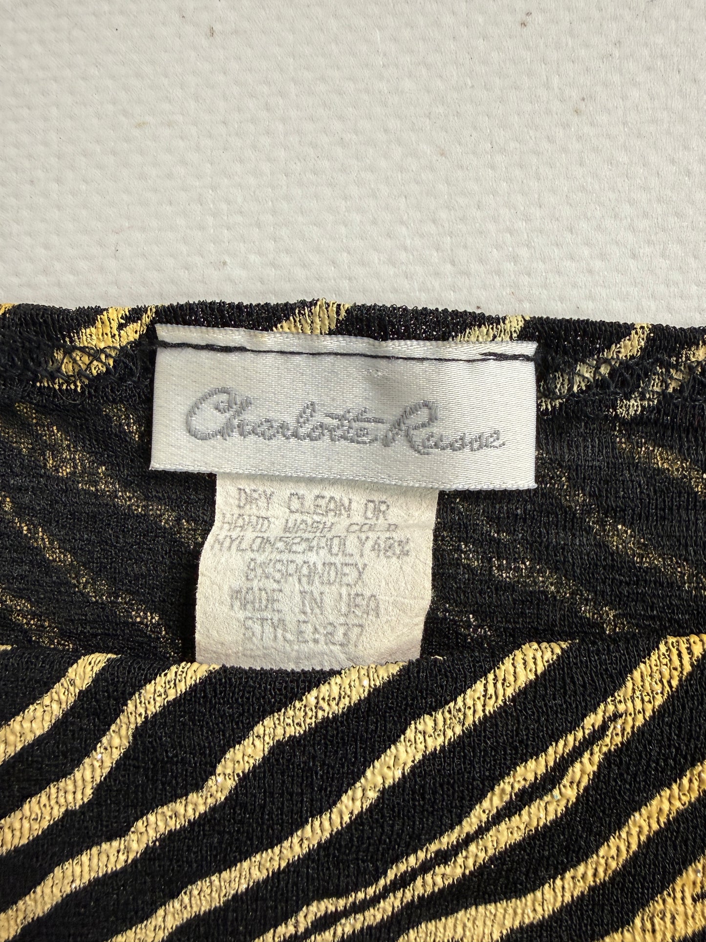 2000s tiger print top