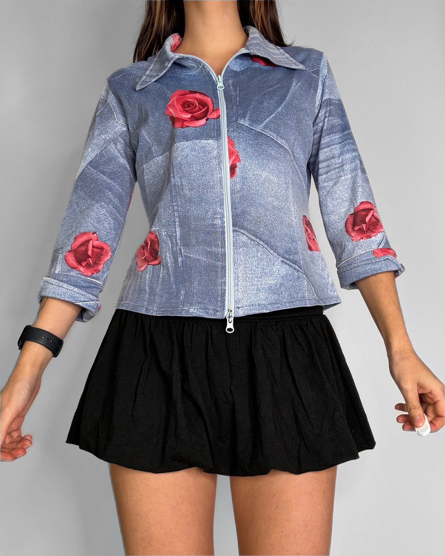 Vintage double zip up Shirt