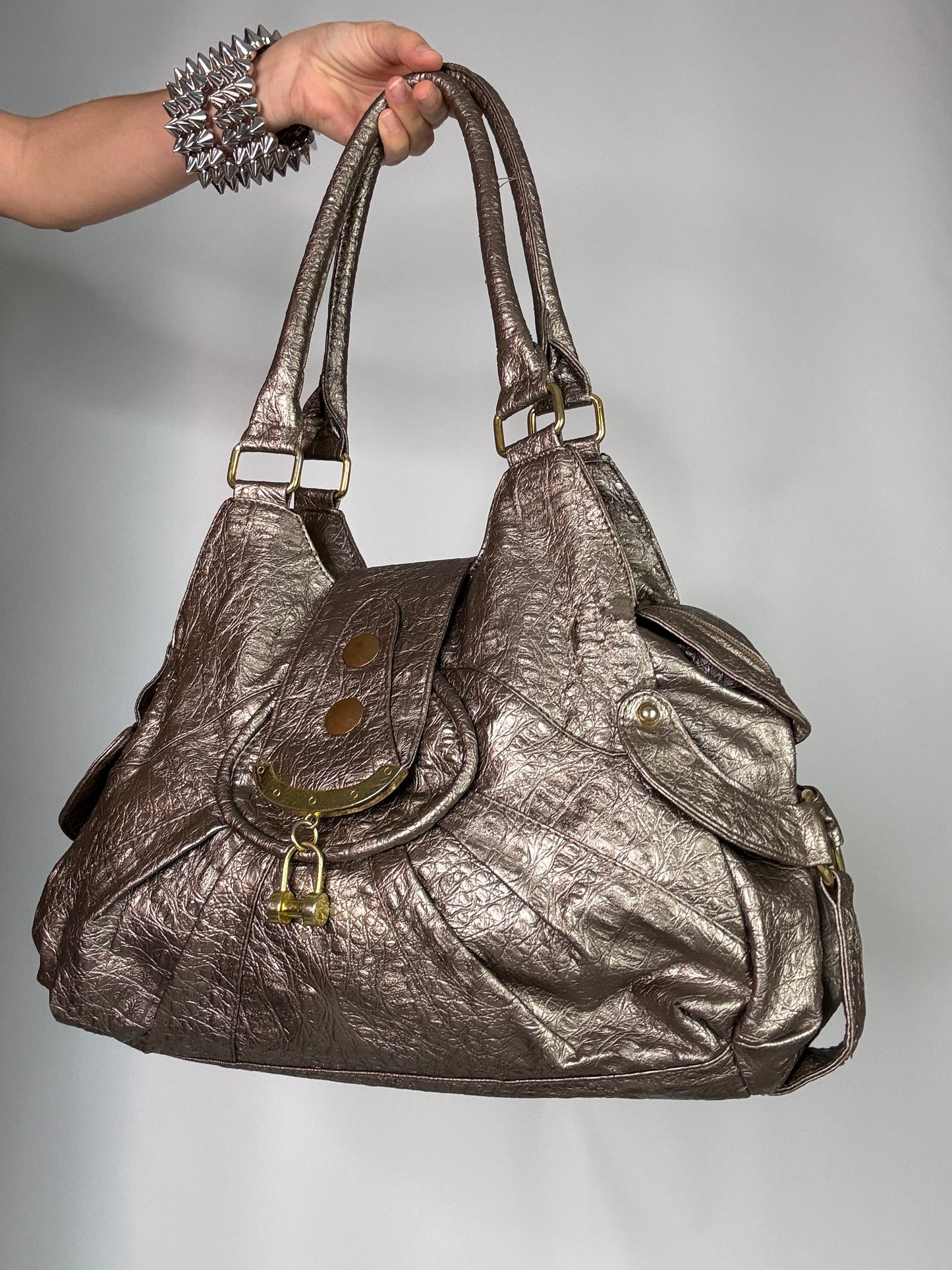 Y2K vintage leather bag