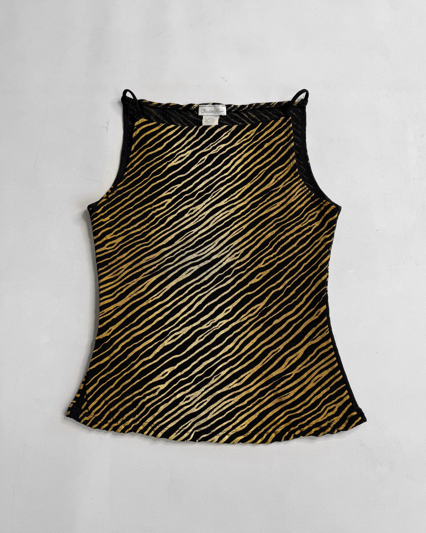 2000s tiger print top