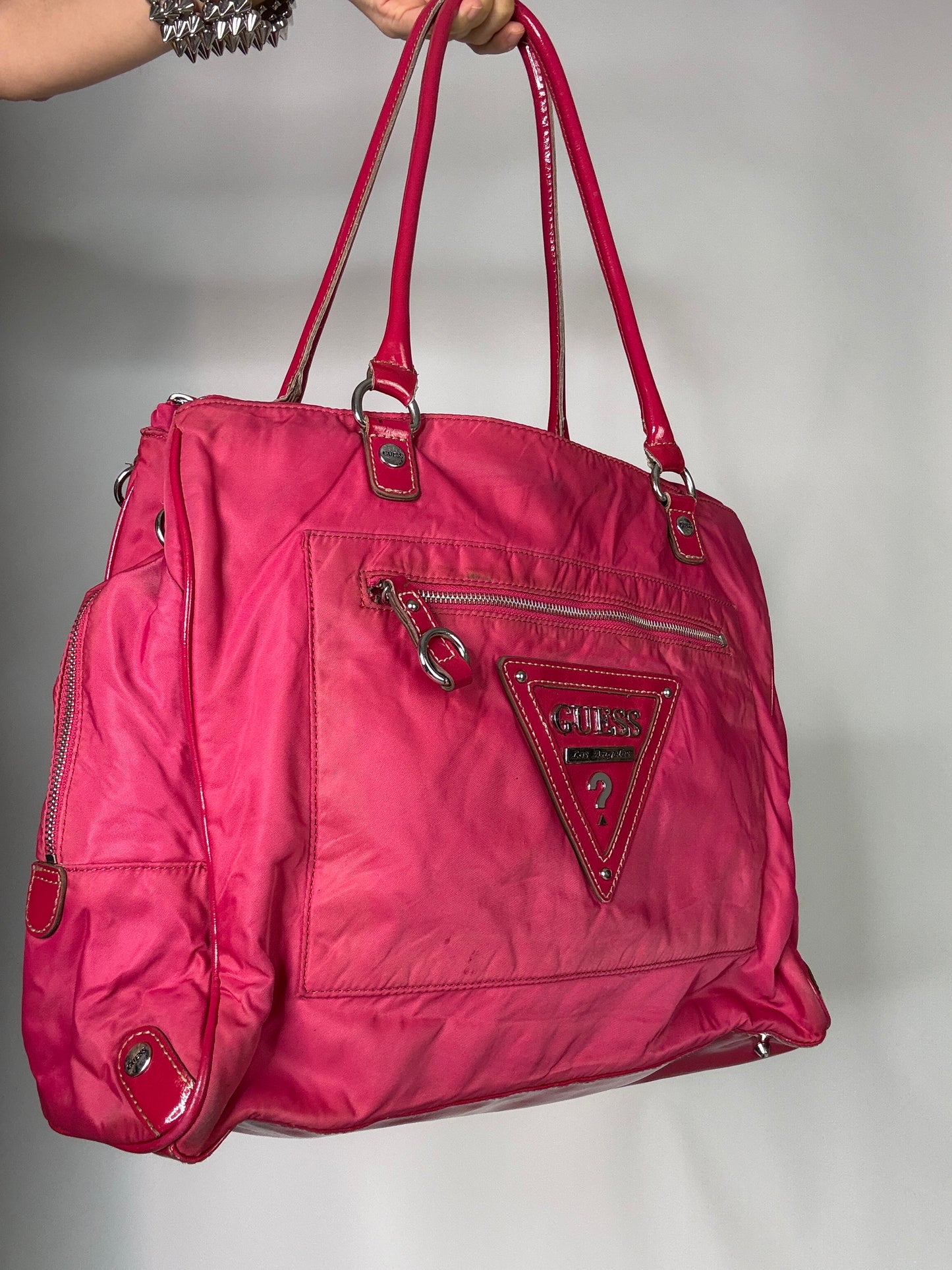 Hot pink Guess Vintage bag