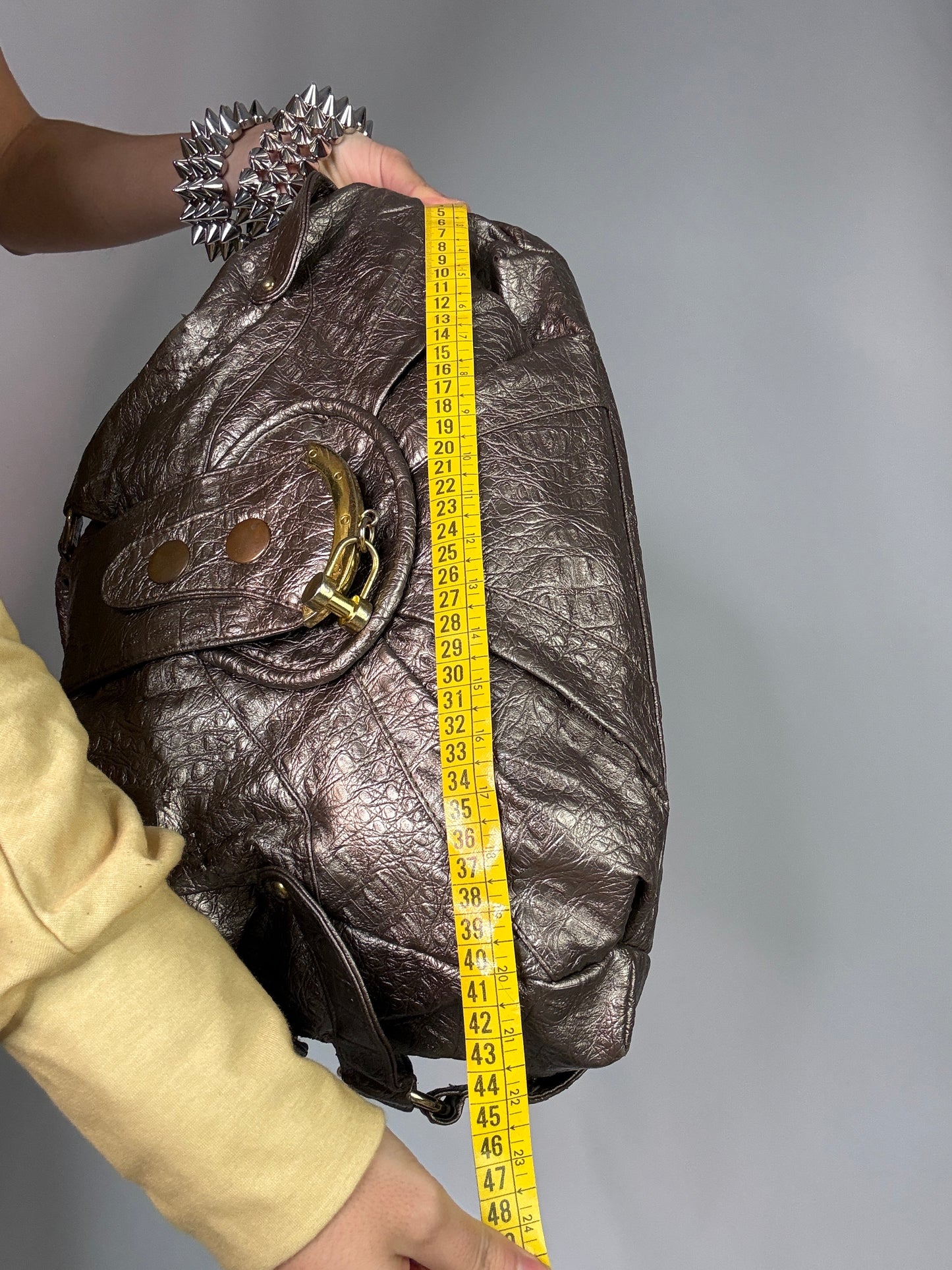 Y2K vintage leather bag