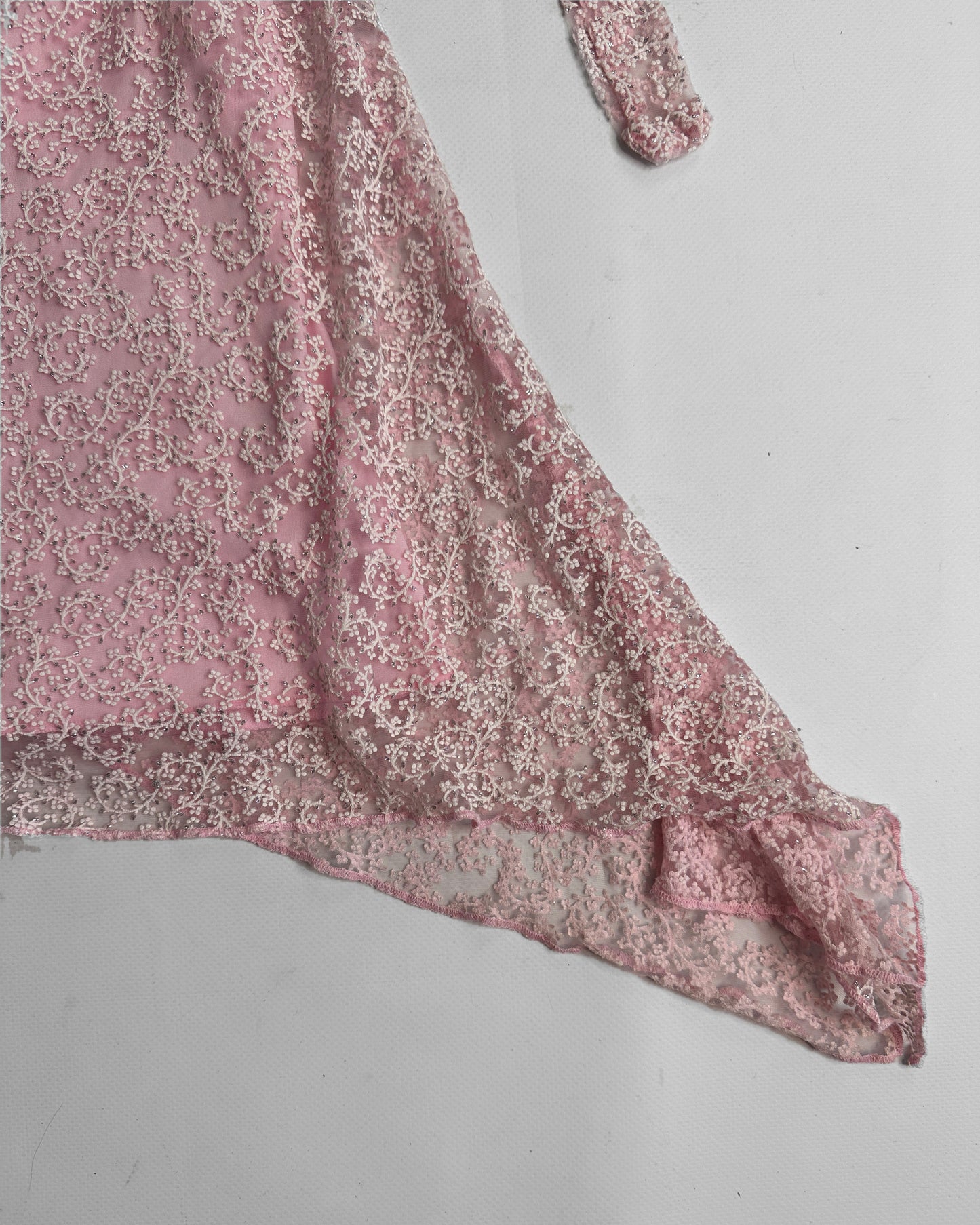 Y2K Coquette pink long dress