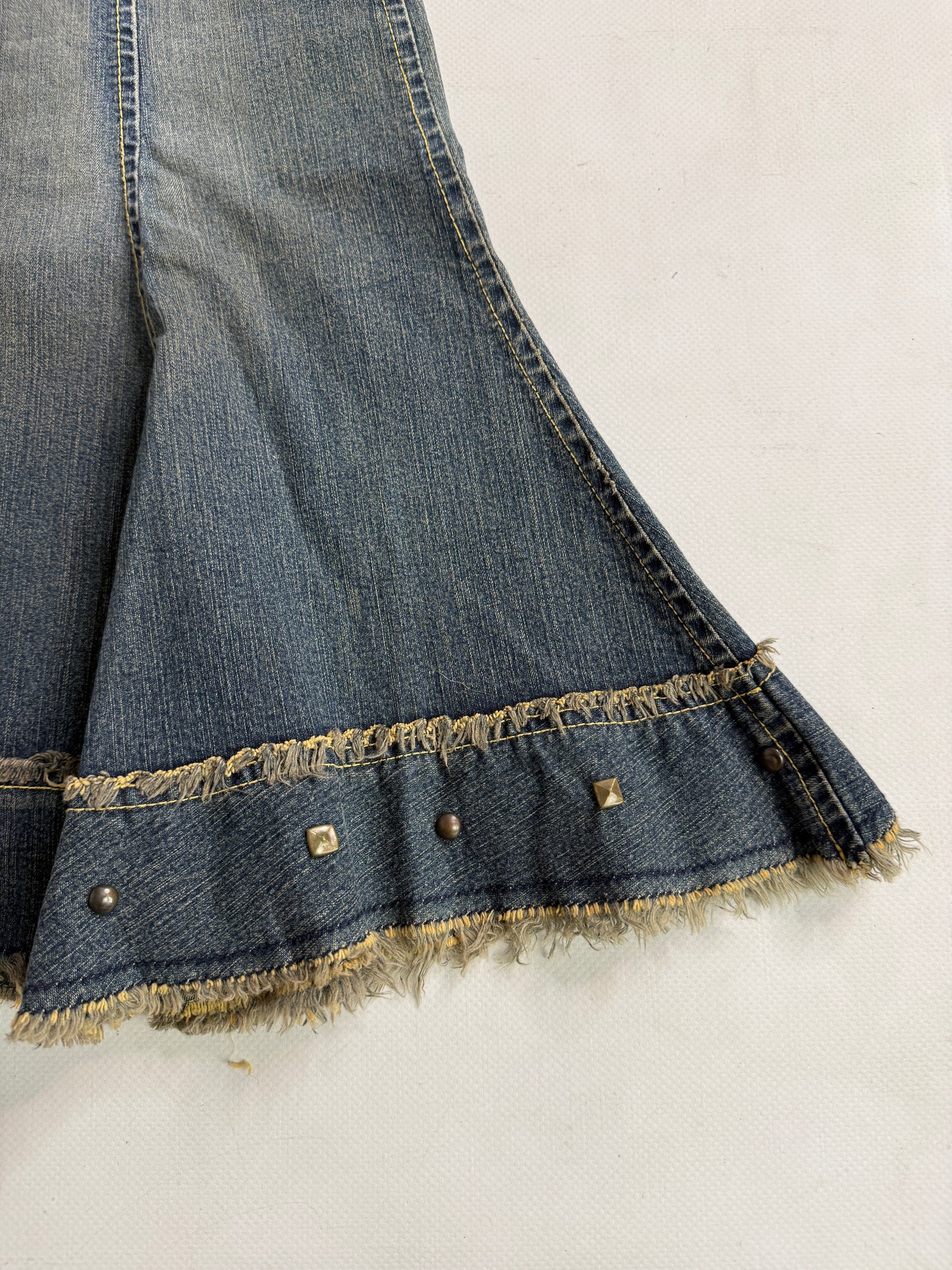 Vintage denim midi skirt