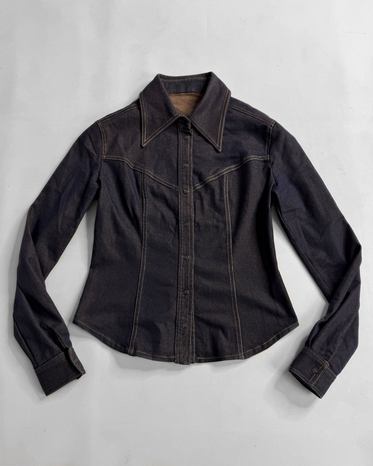 Vintage 2000s denim biker