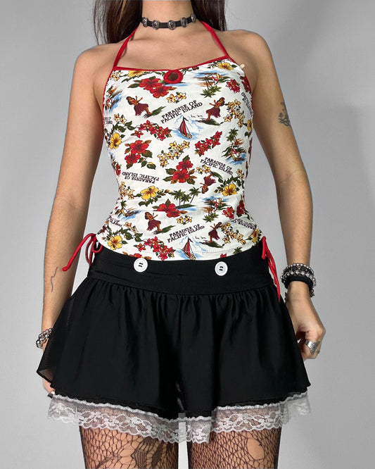 Vintage 2000s halter cami top hawaii