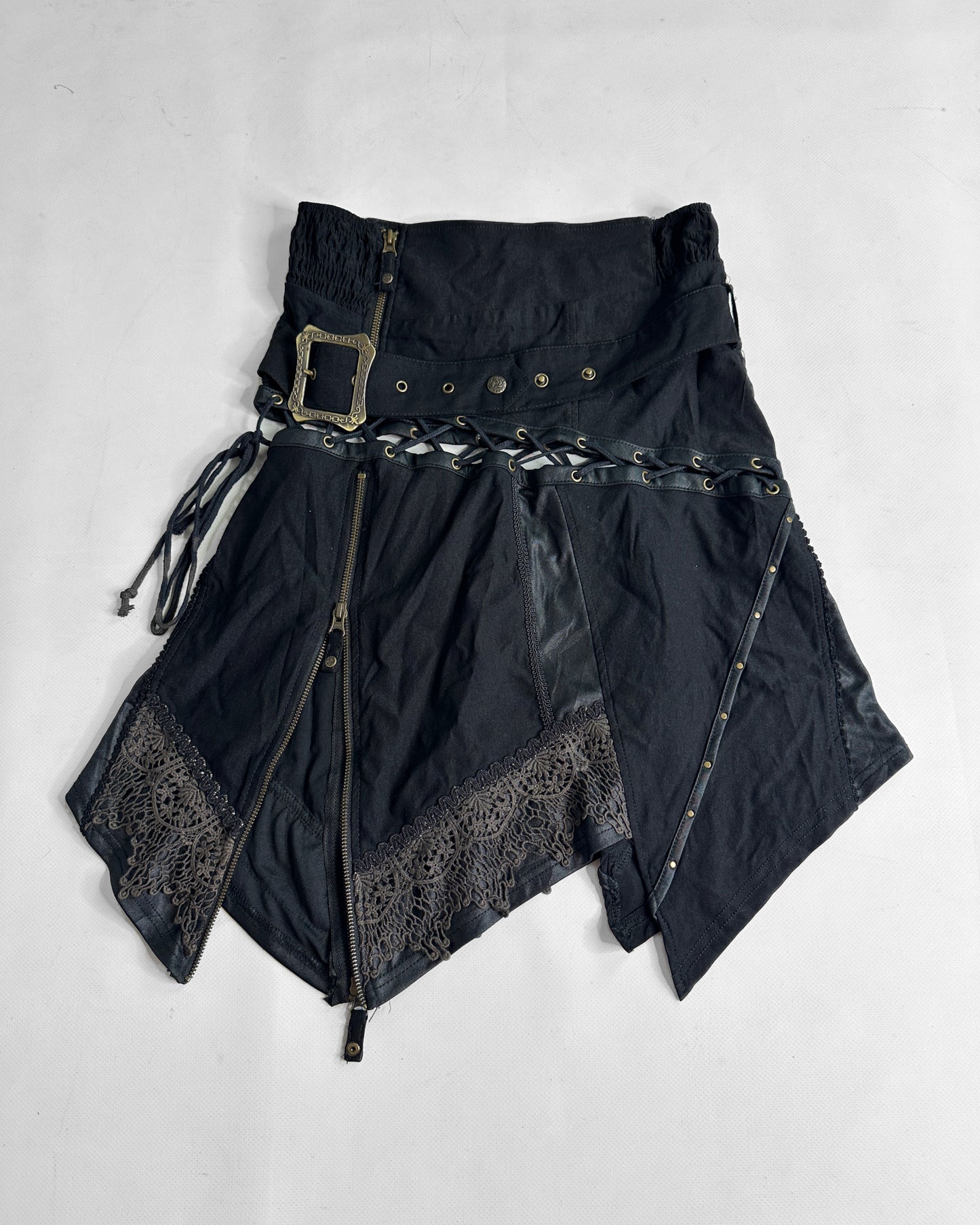 Vintage 2000s goth asymmetric skirt