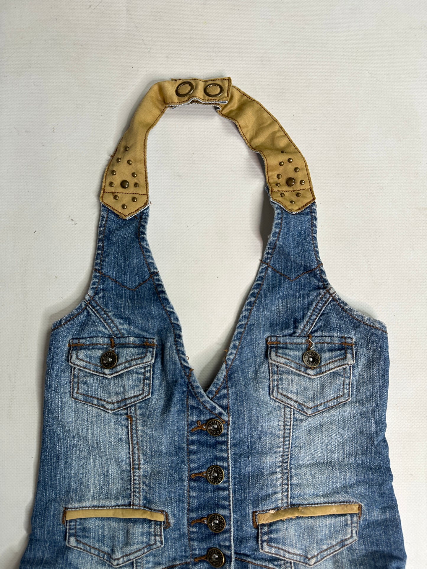 Vintage 2000s denim vest
