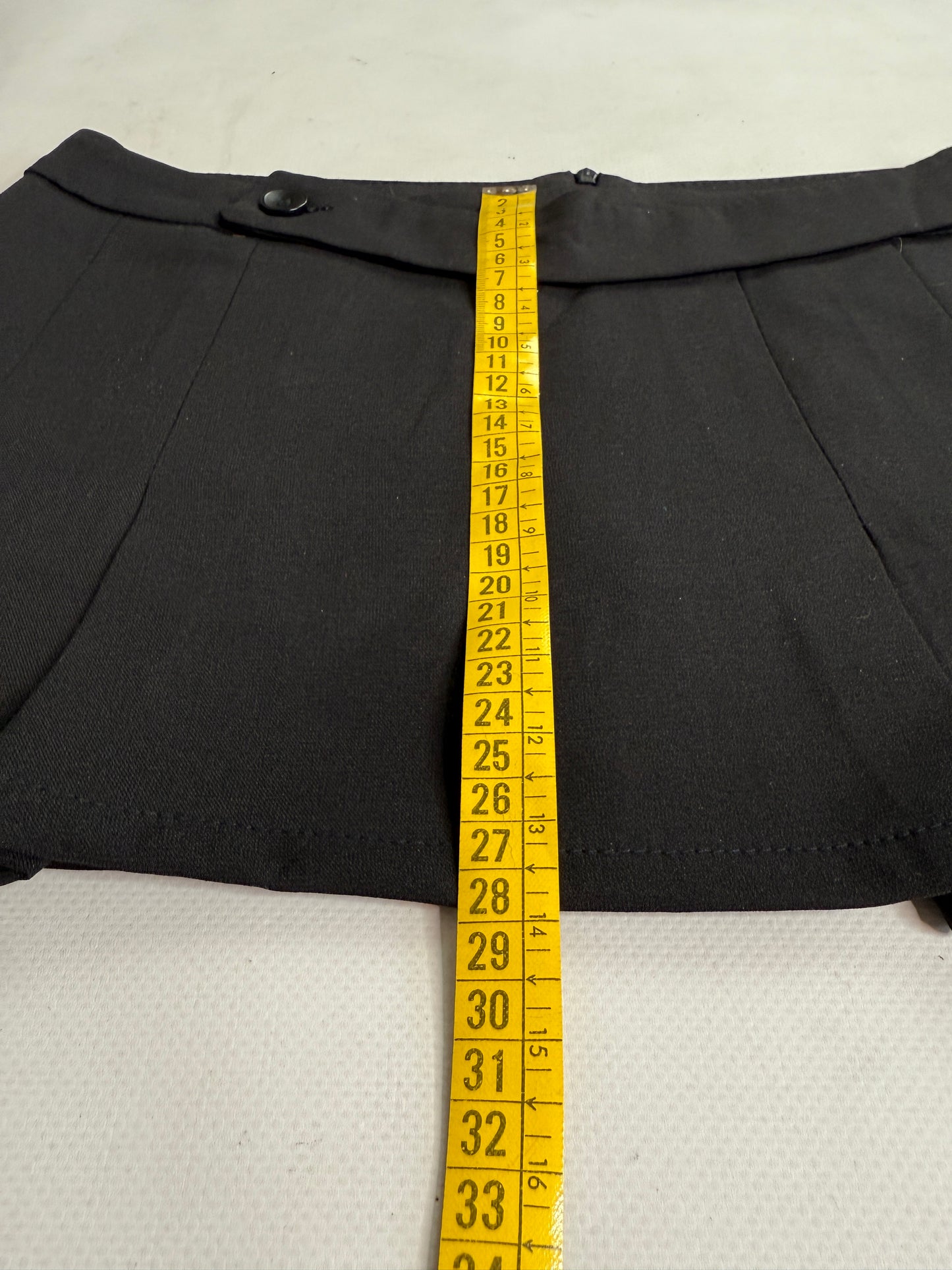 Black office siren mini skirt
