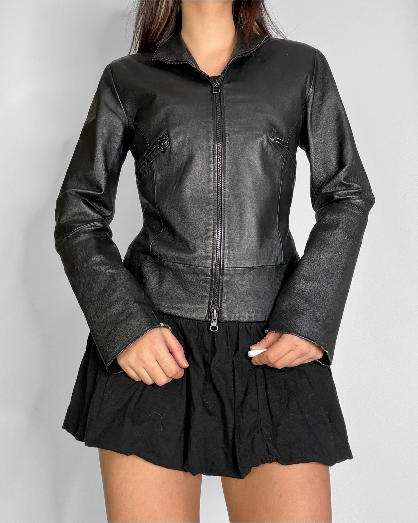 Vintage 2000s leather biker