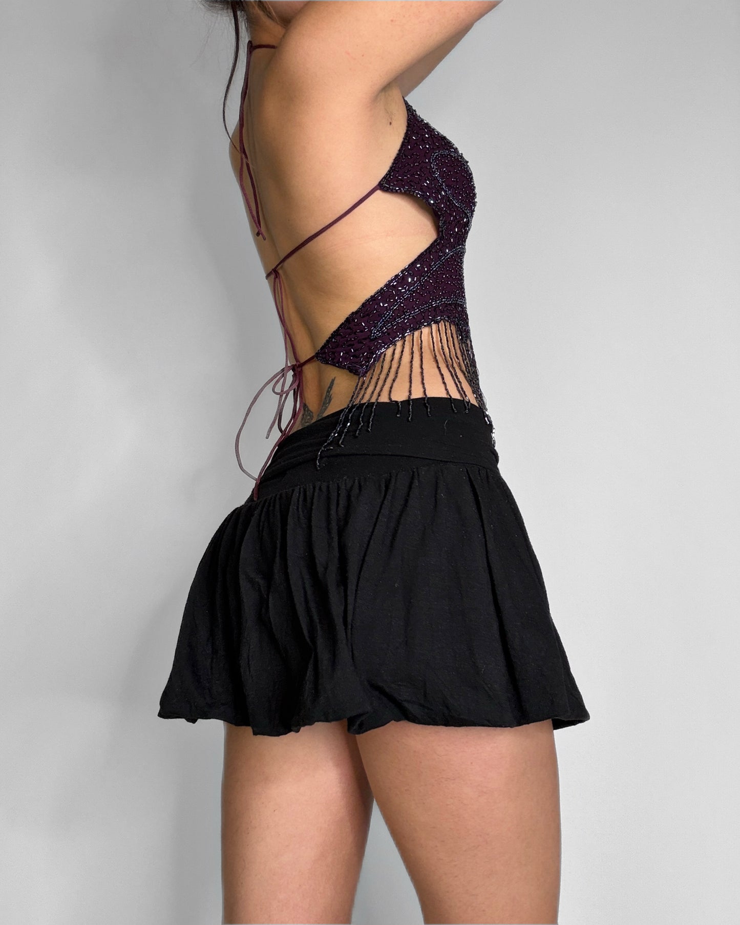 2000s backless butterfly top