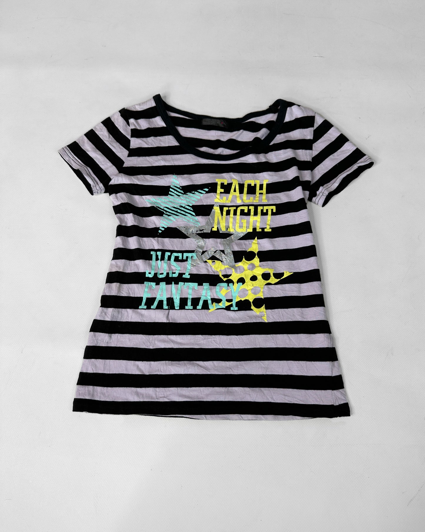 Vintage Striped Baby Tee Top