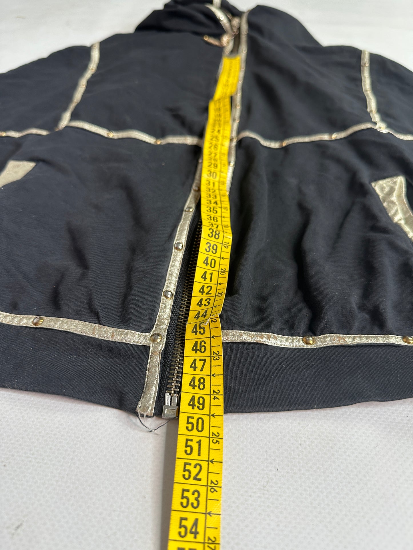 Y2K cyber grunge zip up hoodie