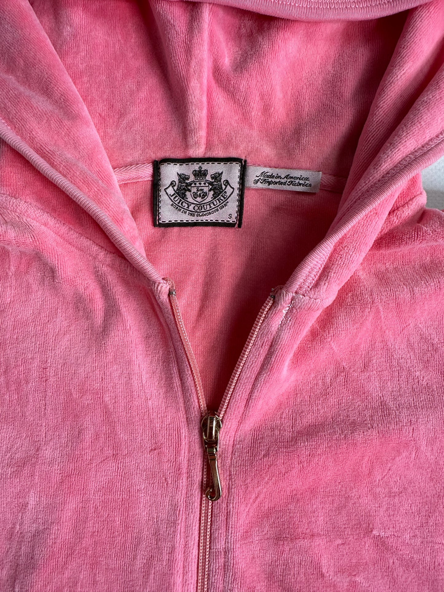 Black Juicy Couture 2000s Pink Velour Tracksuit