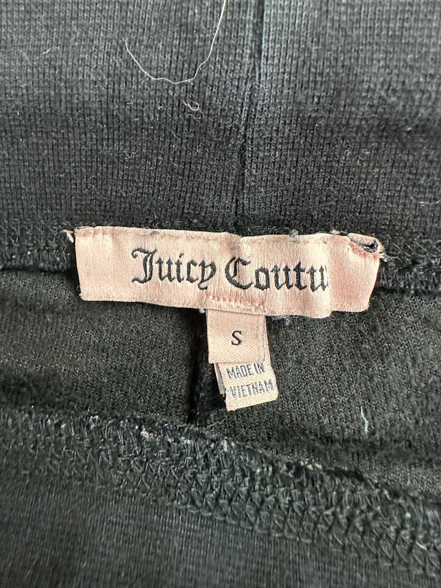 Black Juicy Couture 2000s Velour Tracksuit