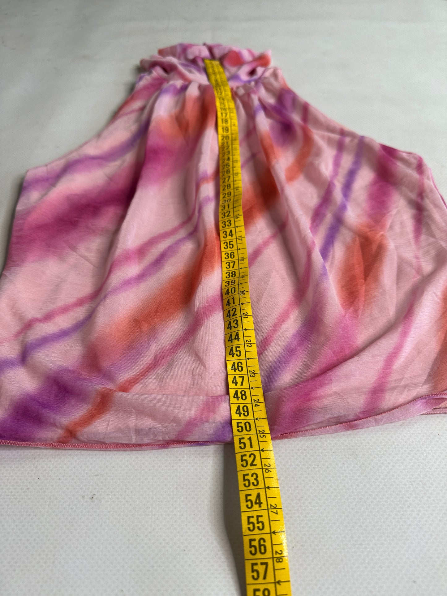 Vintage Y2K summer pink striped halter top
