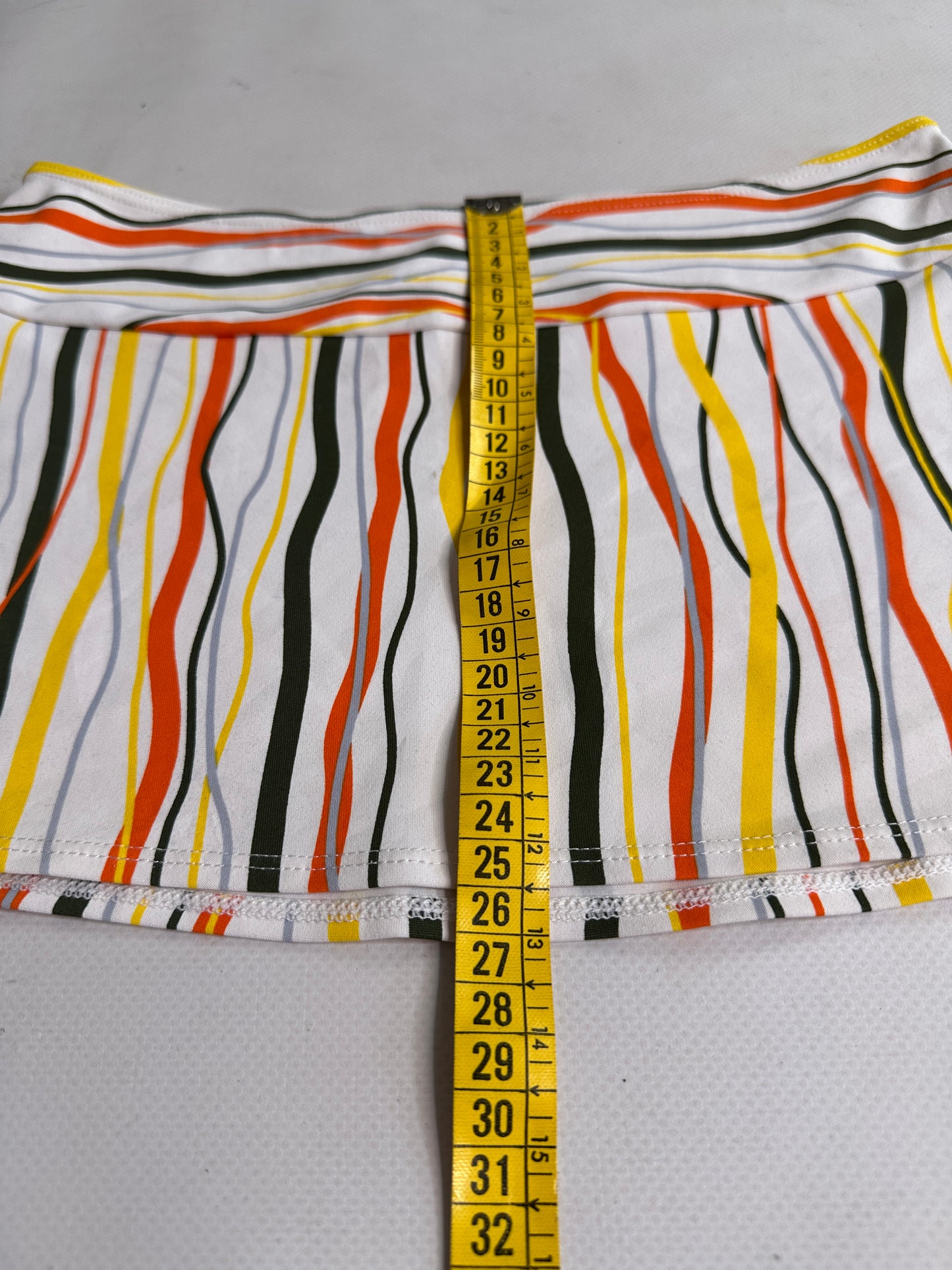 Vintage 2000s Striped mini skirt low rise